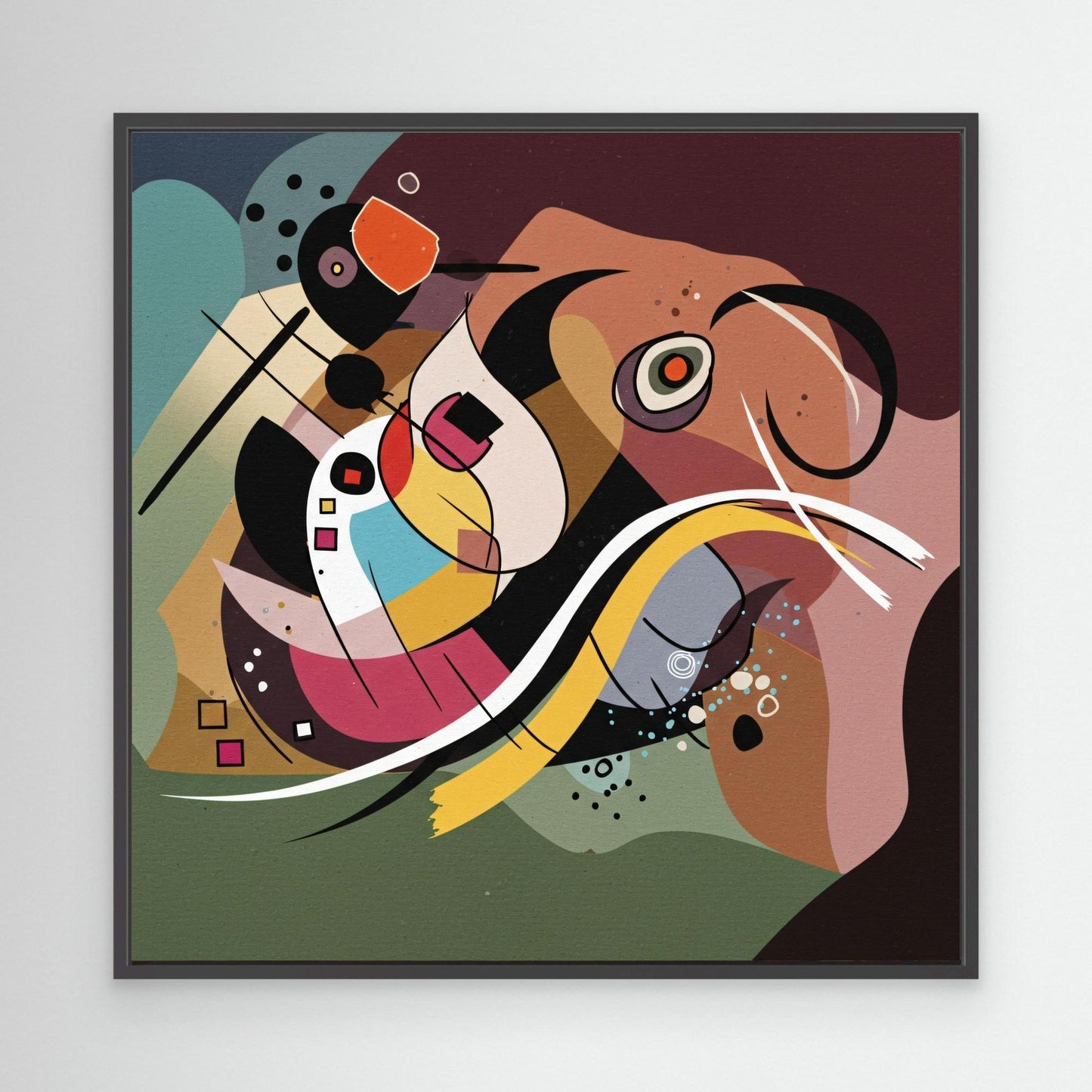 Playful Signals - Geometric Abstraction Mood with Bauhaus Flair