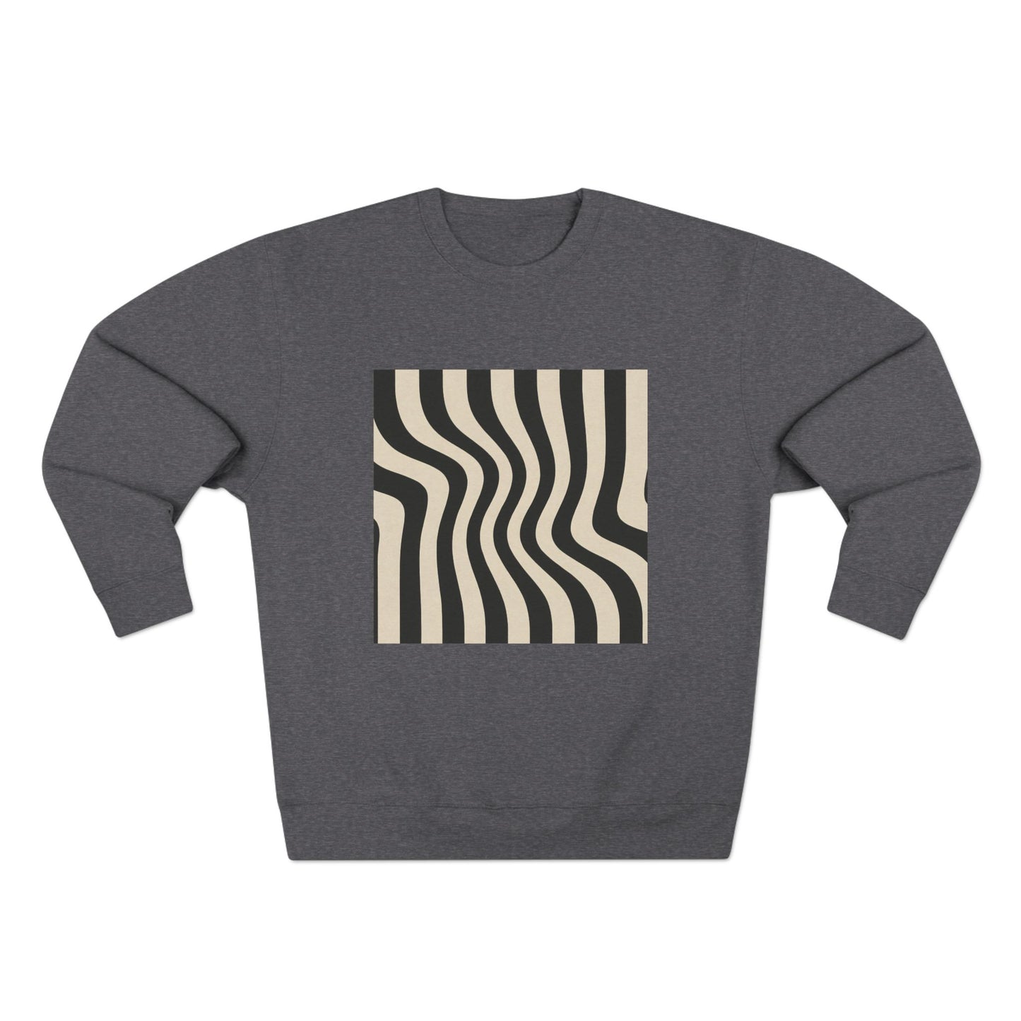 Minimalist Unisex Crewneck Sweatshirt, Art inspired, featuring an Op Art Style Design, Stylish & Trendy
