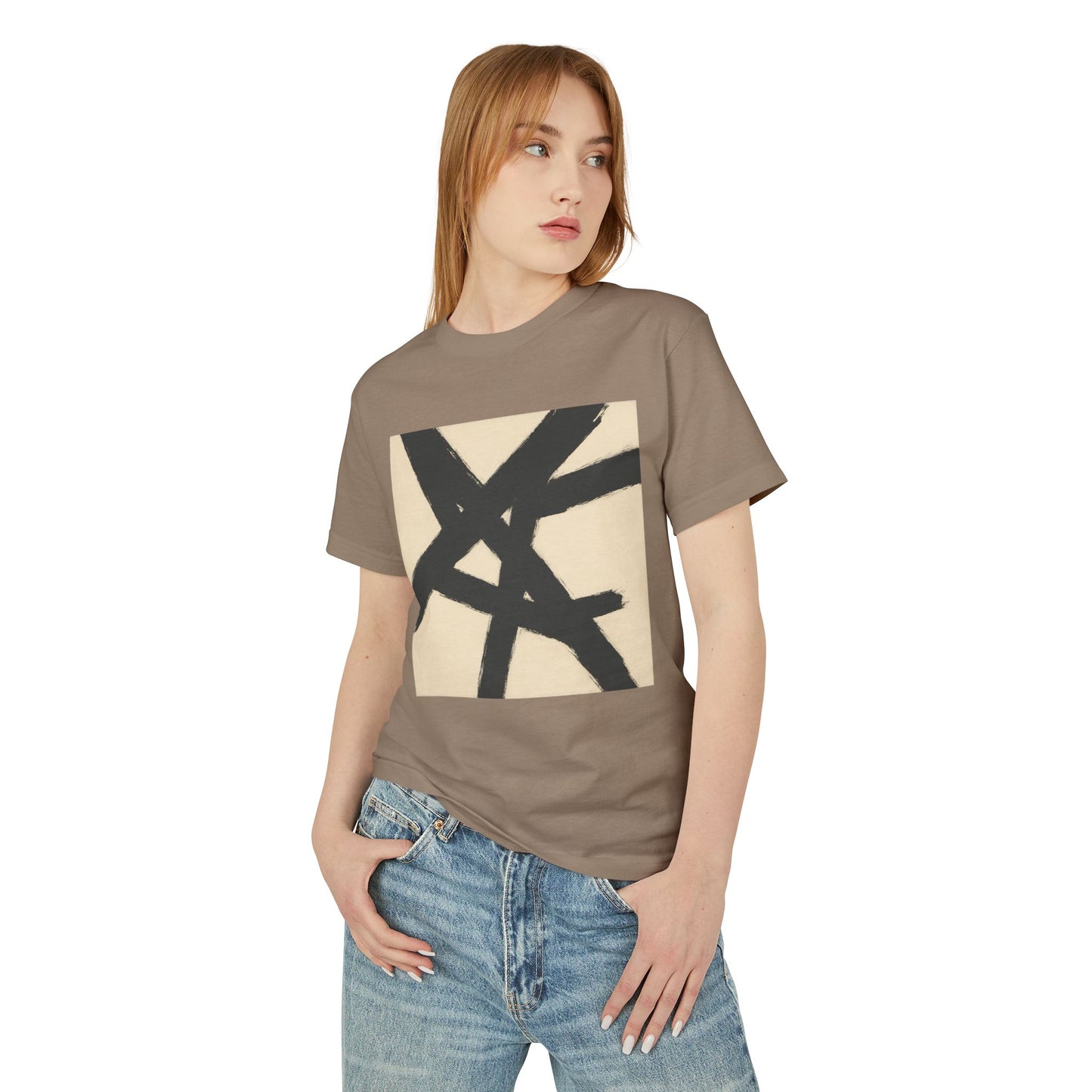 Abstract Art inspired T-Shirt featuring an Action Painting Style Design, Unisex Tee