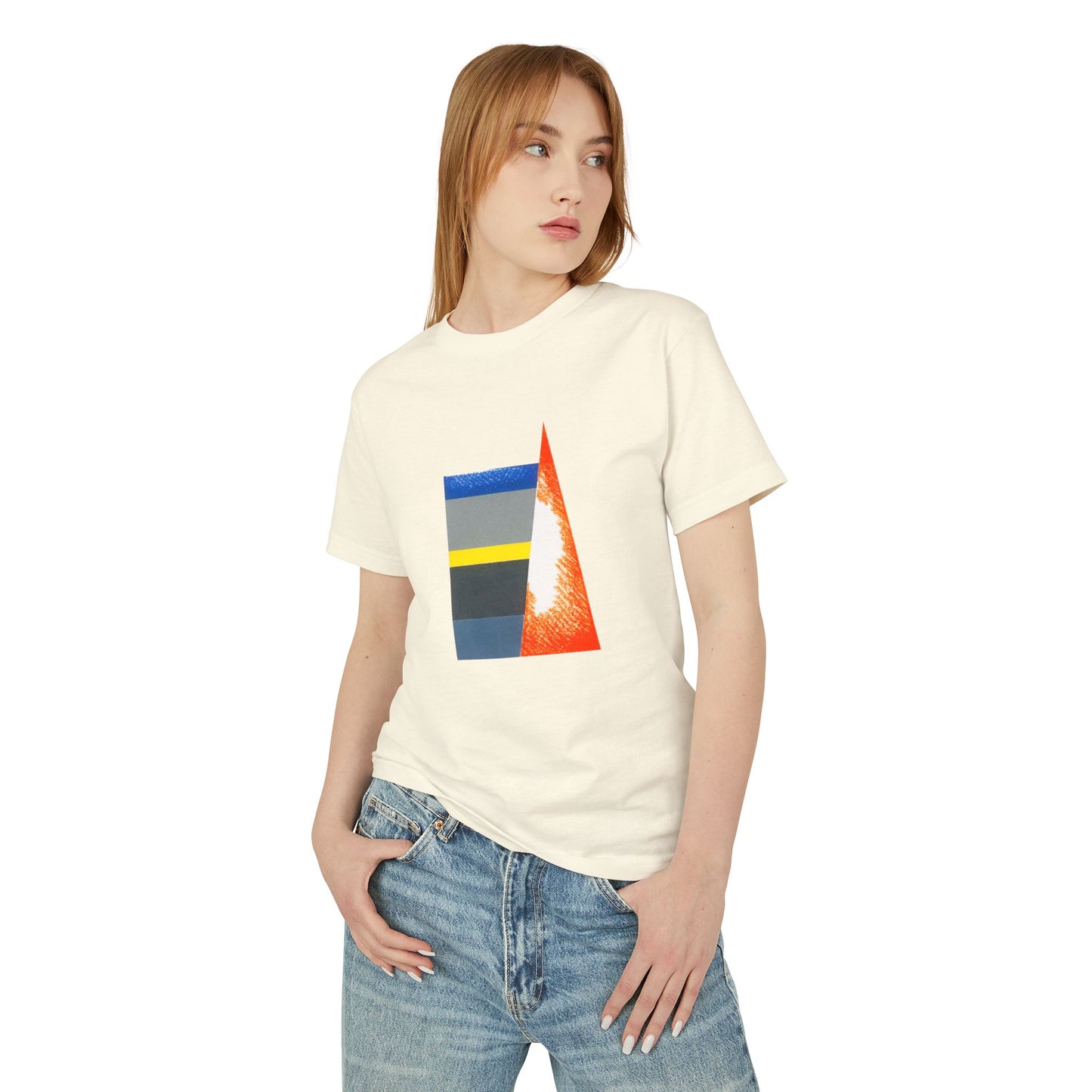 T-Shirt Abstract Art inspired, featuring a Geometric Style Design, Unisex Tee
