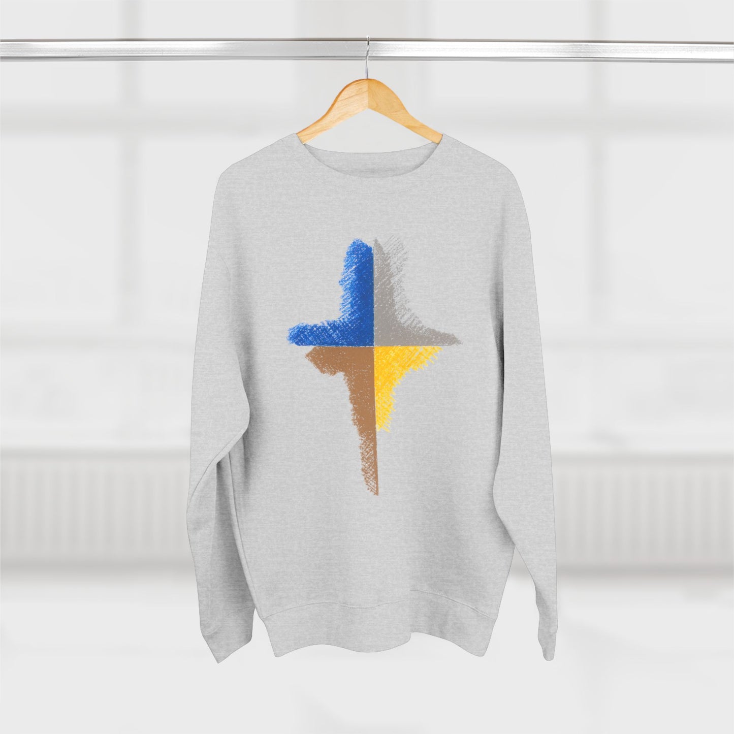 Trendy Unisex Crewneck Sweatshirt, Art inspired, featuring an Abstract Design, Fresh & Stylish