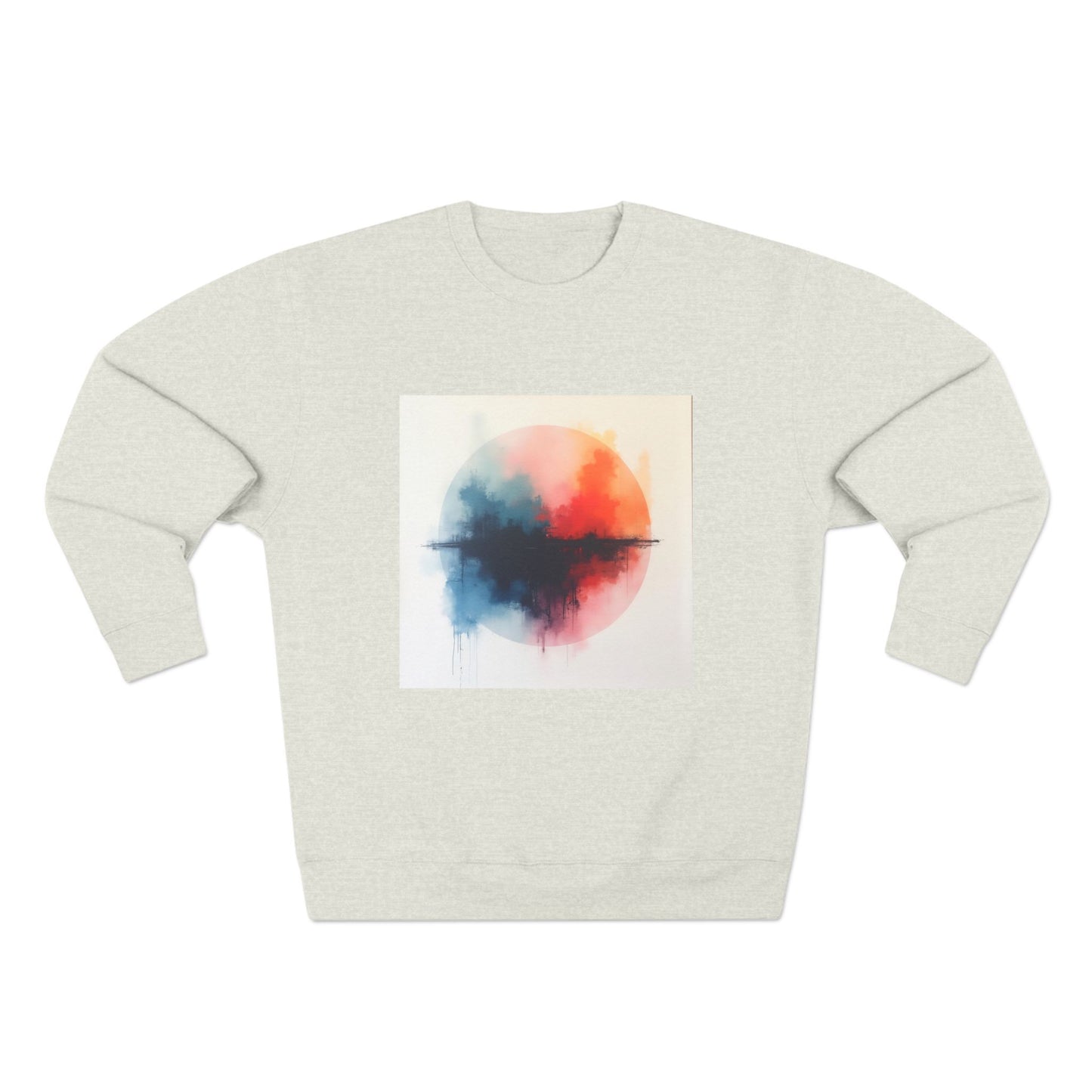 Casual Unisex Crewneck Sweatshirt, Art inspired, featuring a Colorful Abstract Design, Cozy & Stylish