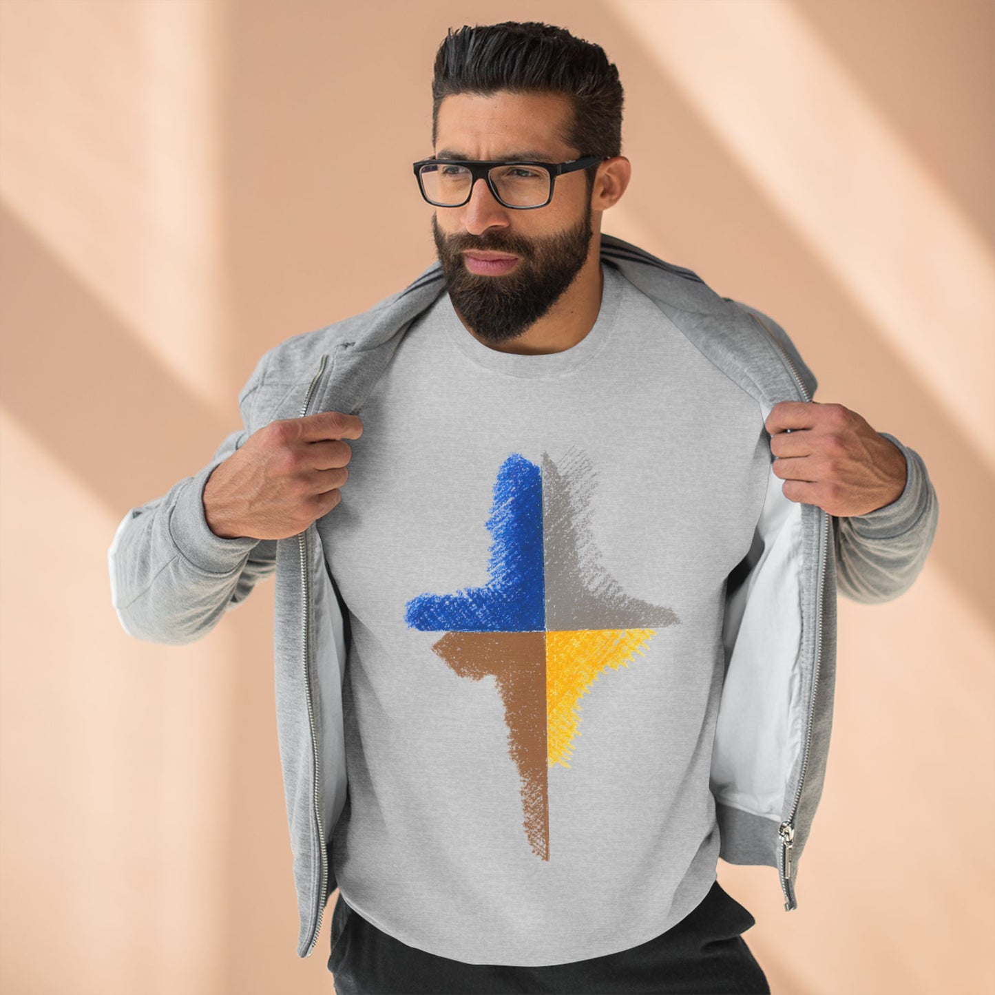 Trendy Unisex Crewneck Sweatshirt, Art inspired, featuring an Abstract Design, Fresh & Stylish