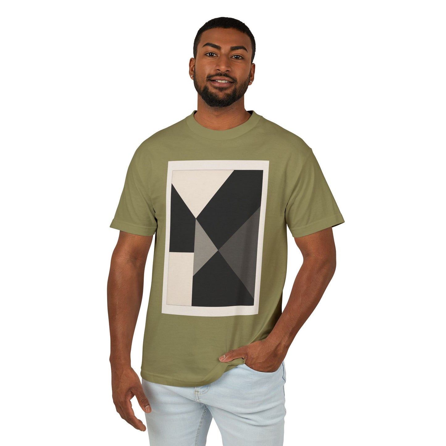 T-Shirt Abstract Art inspired, featuring a Hard Edge Style Design, Unisex Tee