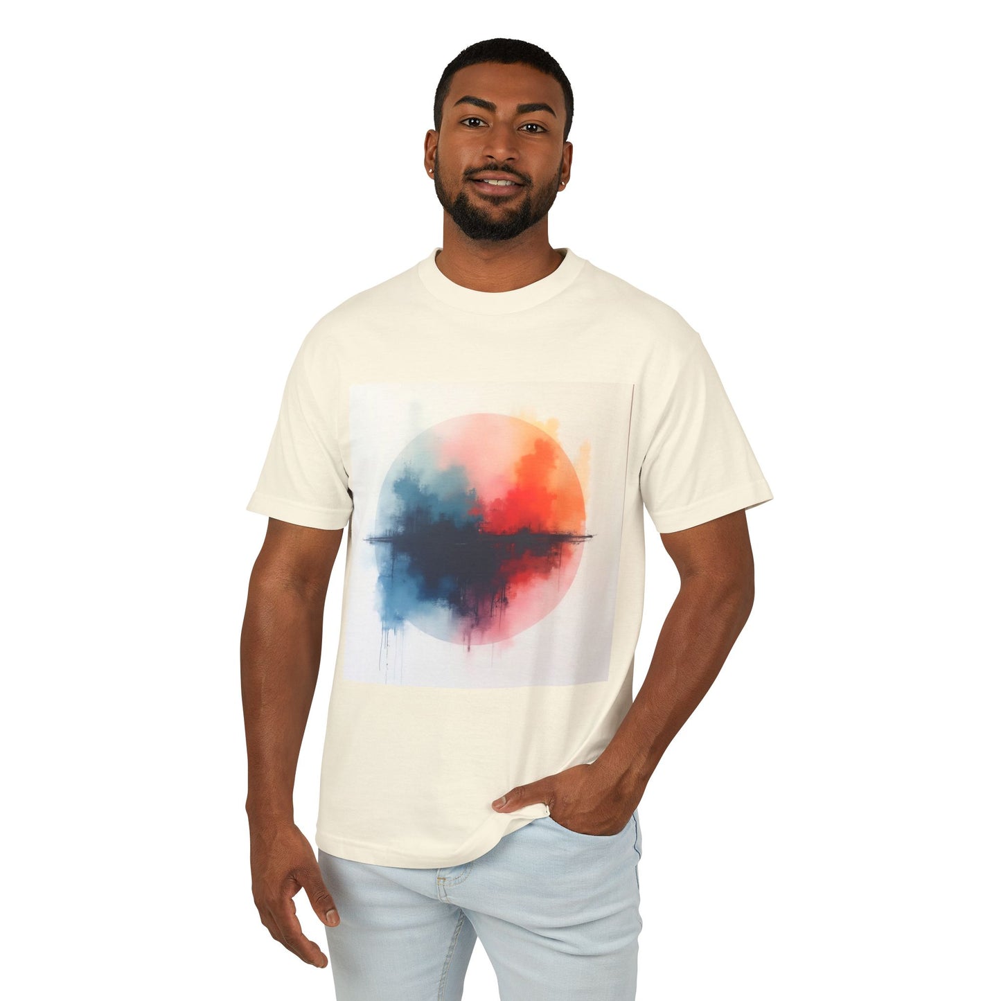 T-Shirt Abstract Art inspired, featuring a colorful Design, Unisex Tee