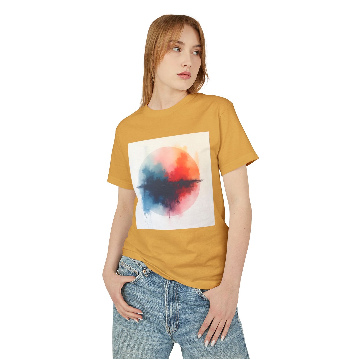 T-Shirt Abstract Art inspired, featuring a colorful Design, Unisex Tee