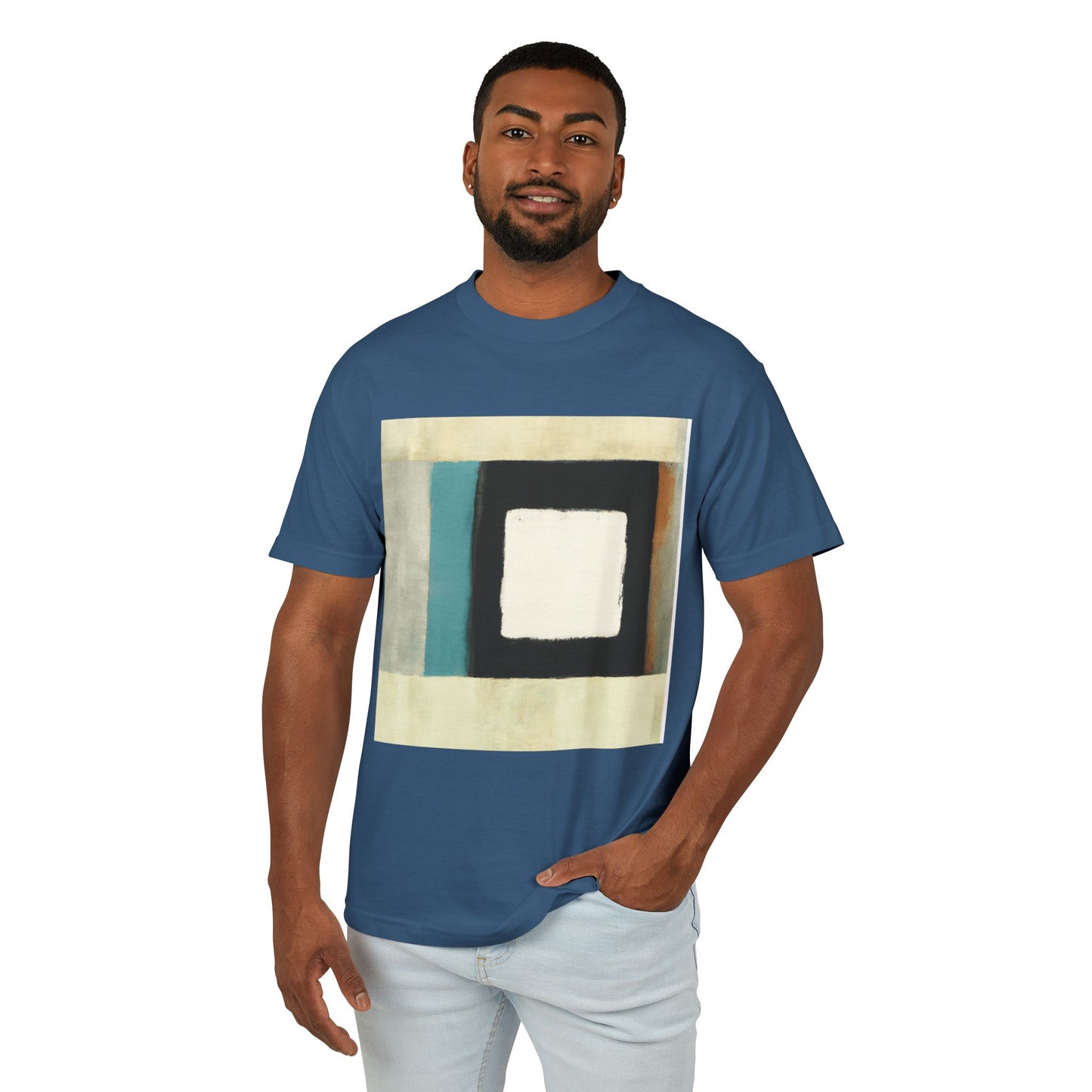 T-Shirt Abstract Art Streetwear featuring a Geometric Design, Unisex Tee