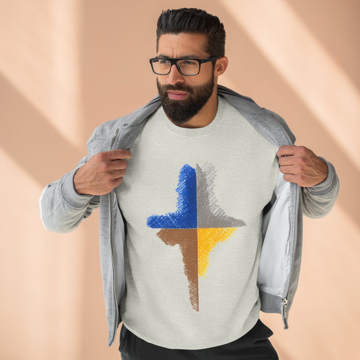 Trendy Unisex Crewneck Sweatshirt, Art inspired, featuring an Abstract Design, Fresh & Stylish