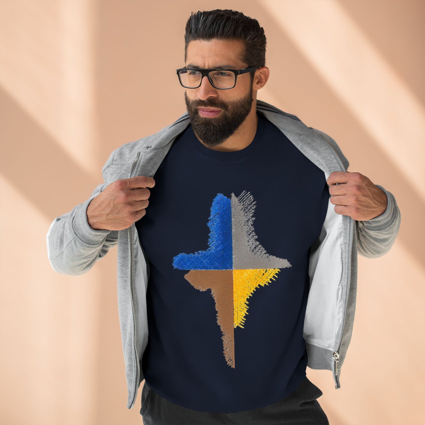 Trendy Unisex Crewneck Sweatshirt, Art inspired, featuring an Abstract Design, Fresh & Stylish
