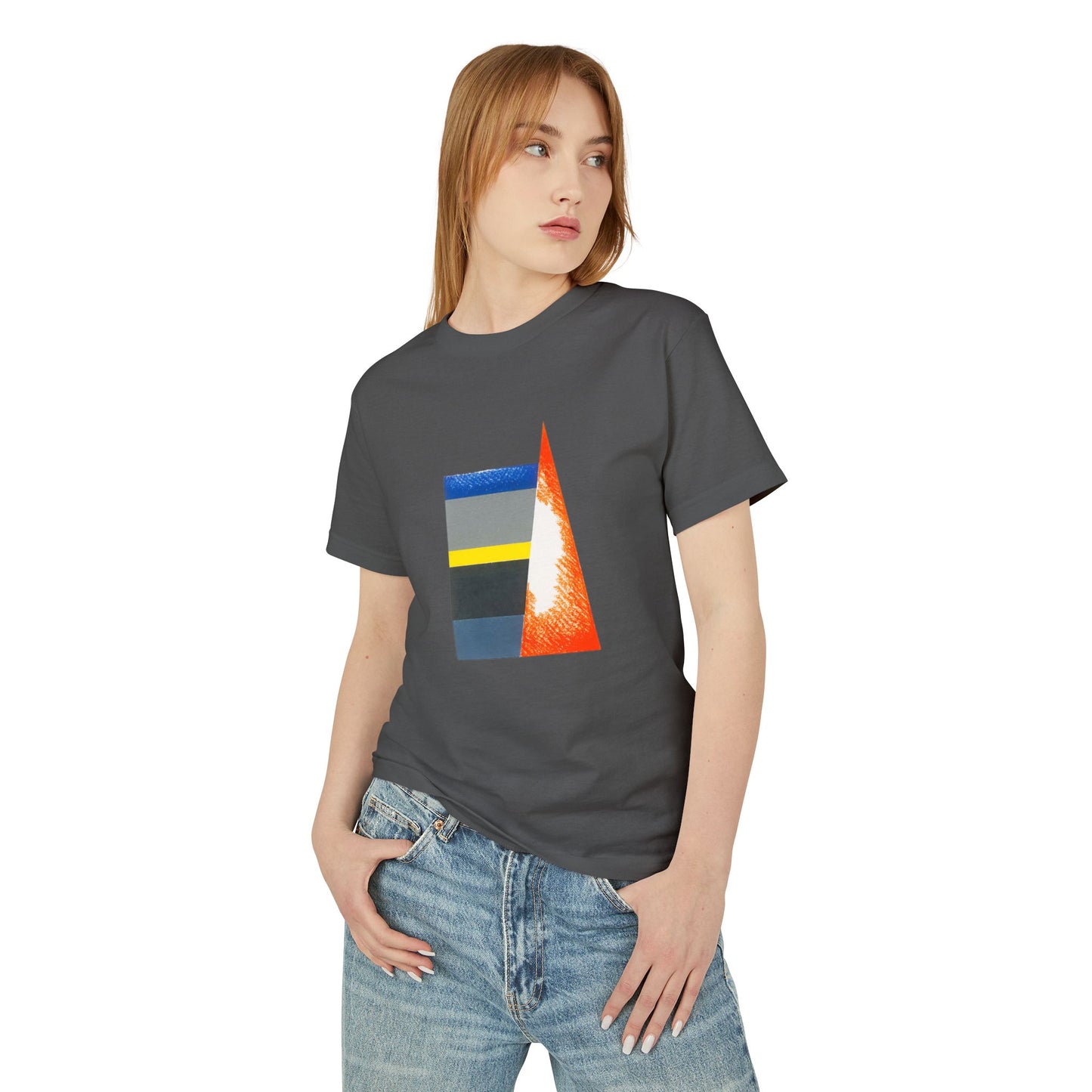 T-Shirt Abstract Art inspired, featuring a Geometric Style Design, Unisex Tee