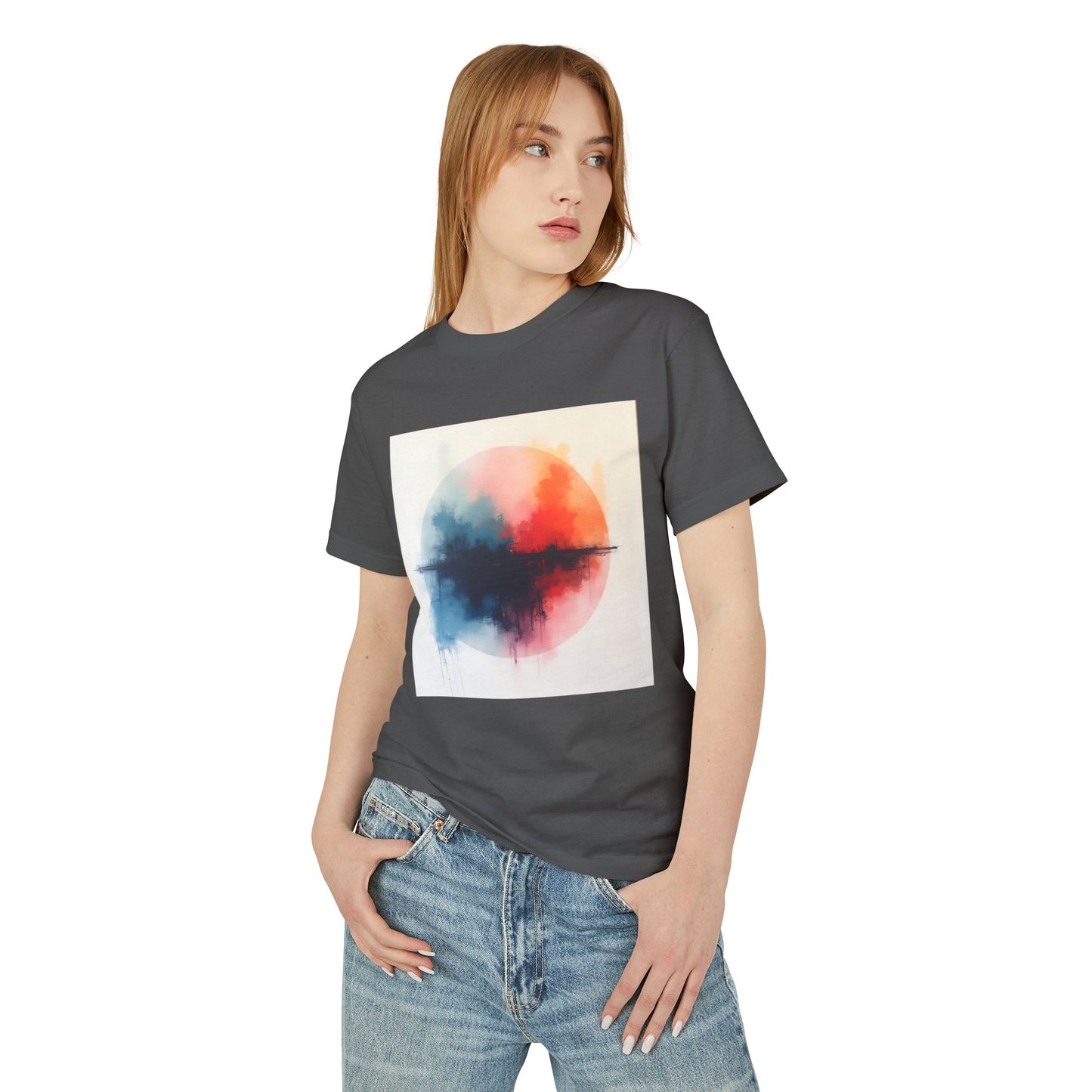 T-Shirt Abstract Art inspired, featuring a colorful Design, Unisex Tee