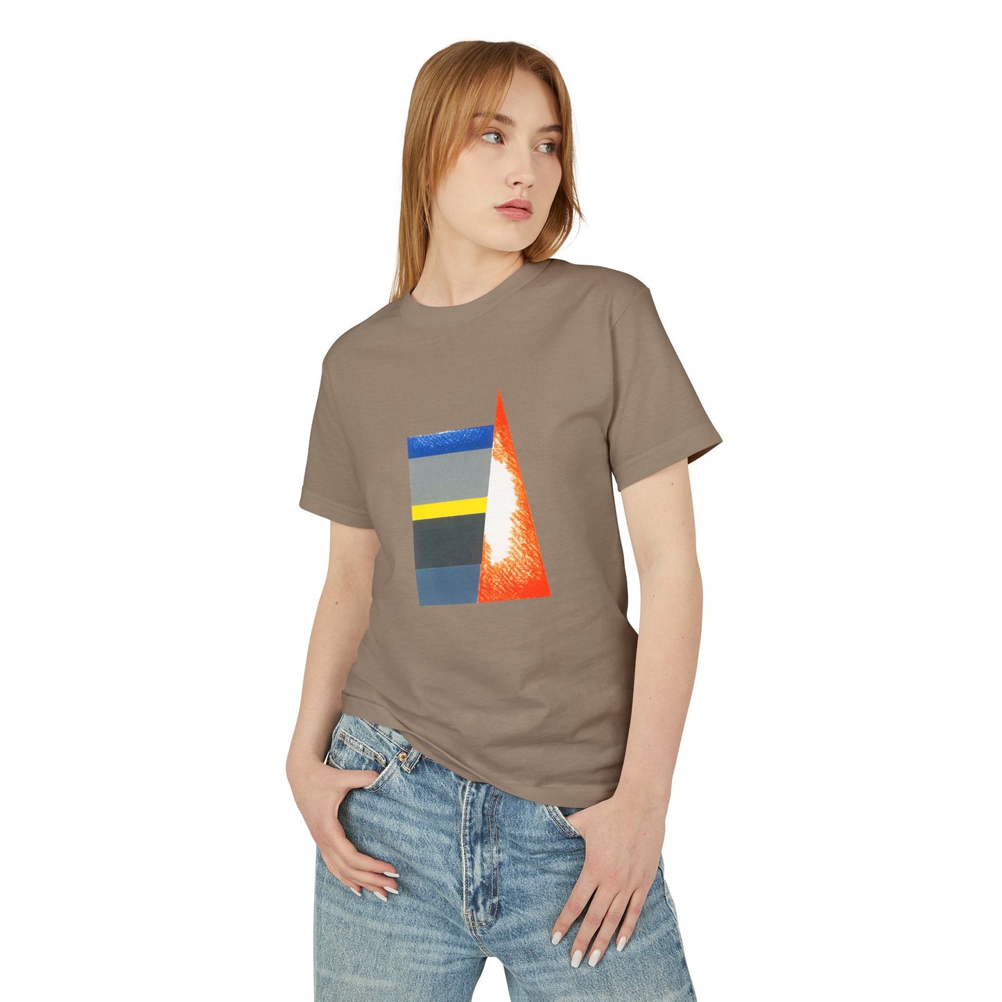 T-Shirt Abstract Art inspired, featuring a Geometric Style Design, Unisex Tee