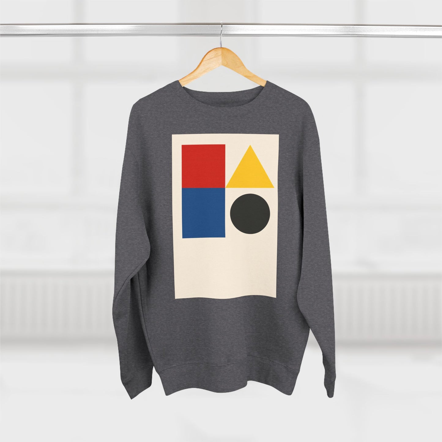 Fresh Unisex Crewneck Sweatshirt, Art inspired, featuring a Hard Edge Style Design. Cozy , Casual, Stylish & Trendy
