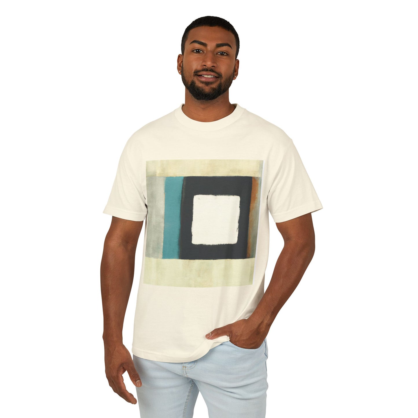 T-Shirt Abstract Art Streetwear featuring a Geometric Design, Unisex Tee