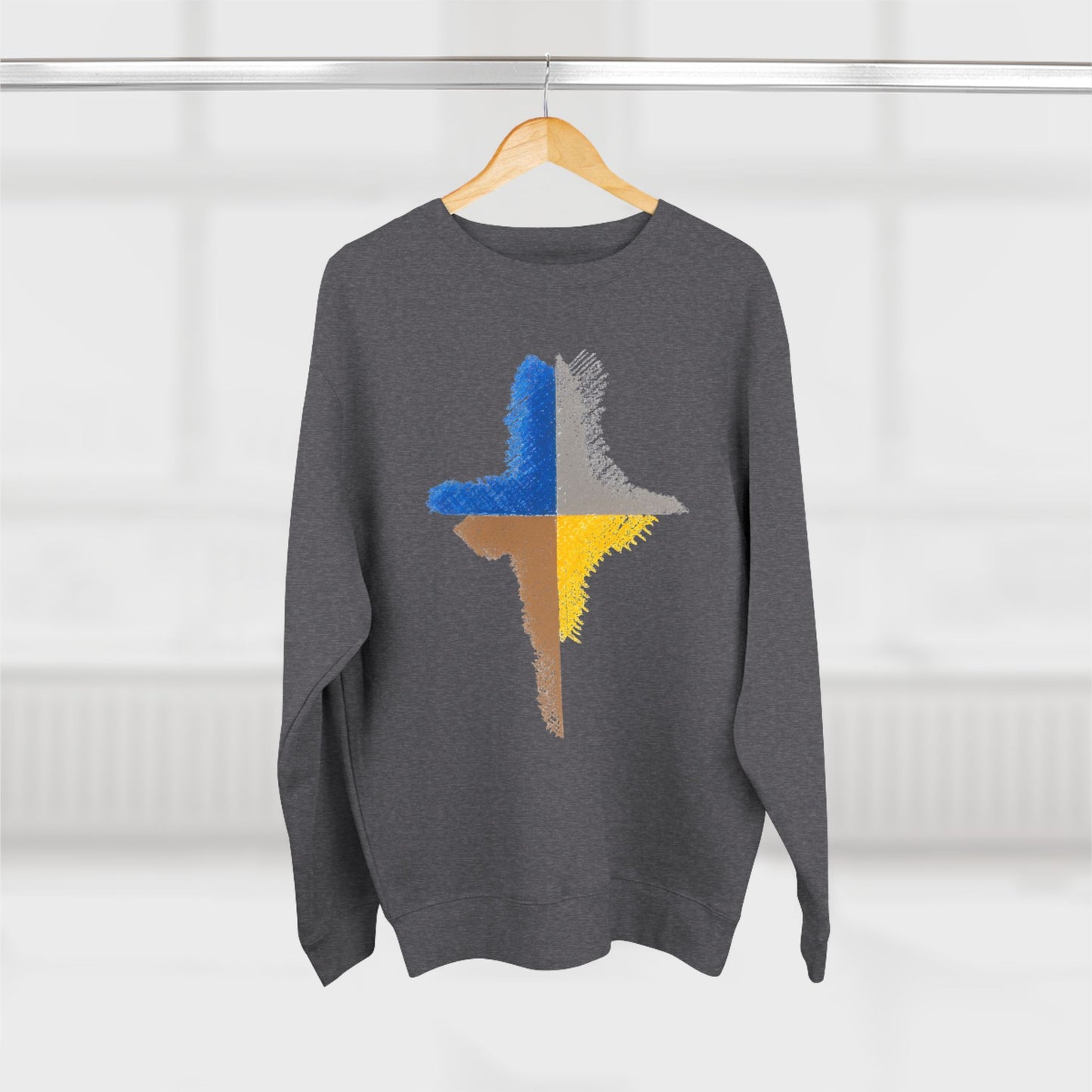 Trendy Unisex Crewneck Sweatshirt, Art inspired, featuring an Abstract Design, Fresh & Stylish