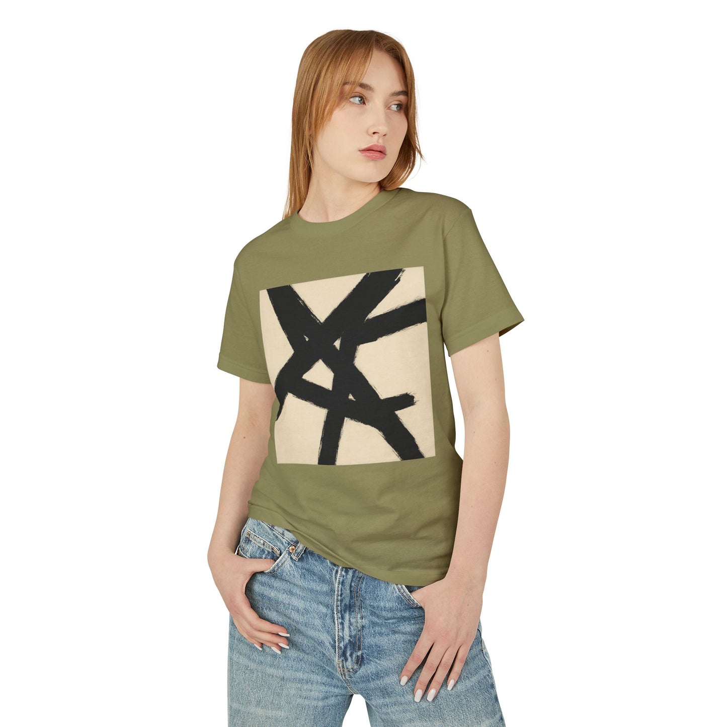 Abstract Art inspired T-Shirt featuring an Action Painting Style Design, Unisex Tee