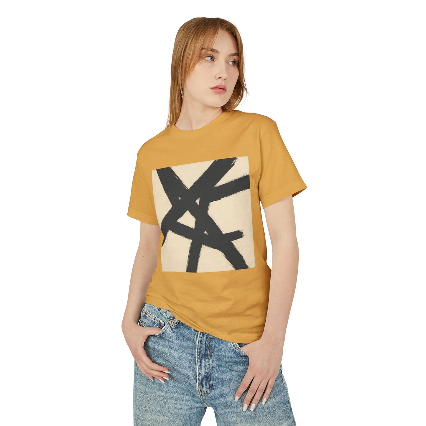 Abstract Art inspired T-Shirt featuring an Action Painting Style Design, Unisex Tee