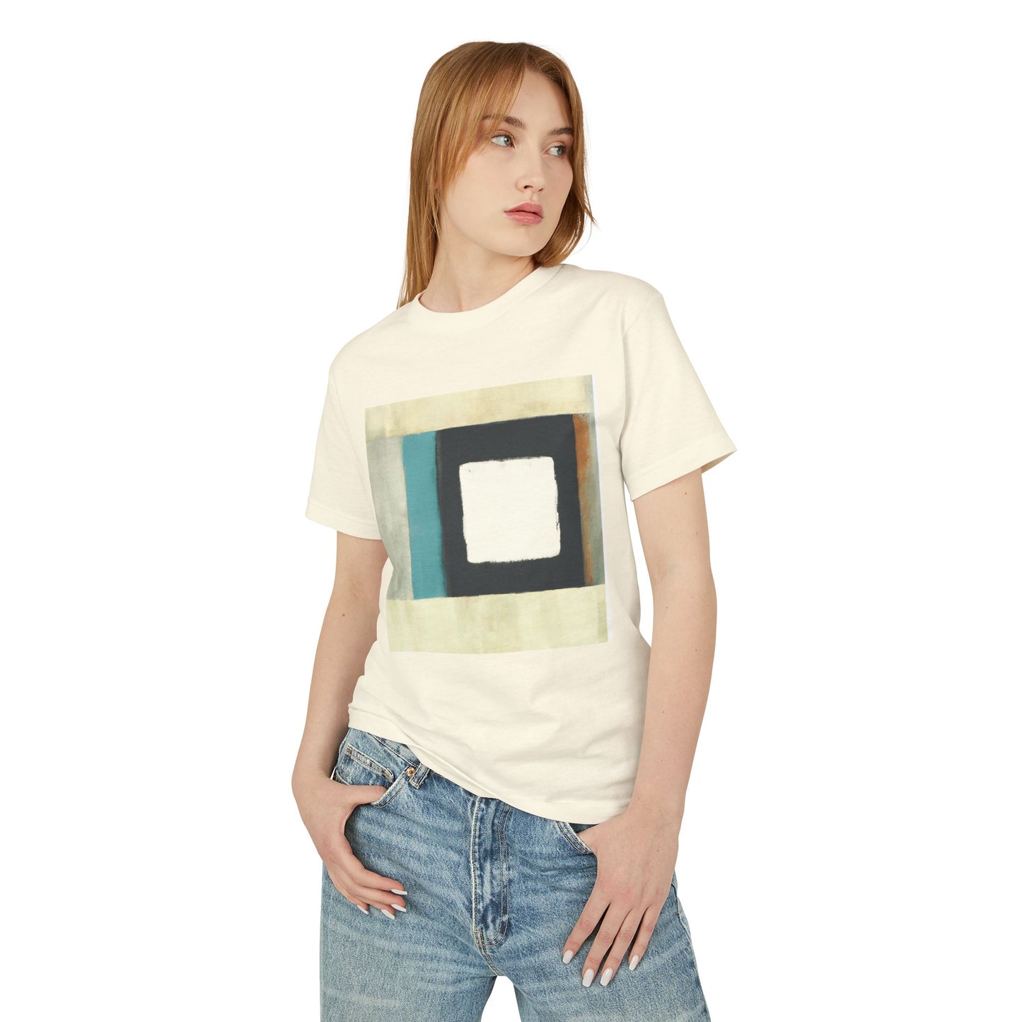 T-Shirt Abstract Art Streetwear featuring a Geometric Design, Unisex Tee
