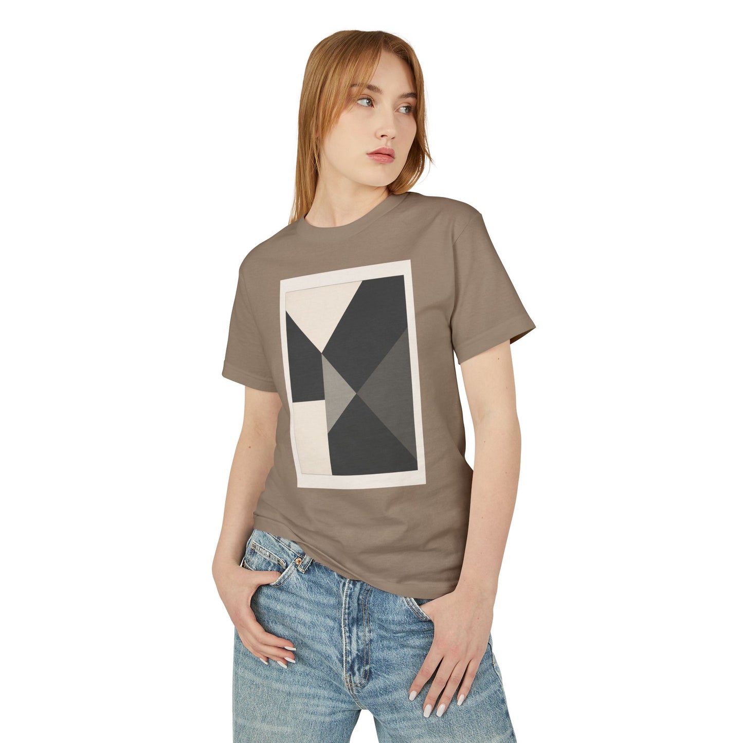 T-Shirt Abstract Art inspired, featuring a Hard Edge Style Design, Unisex Tee