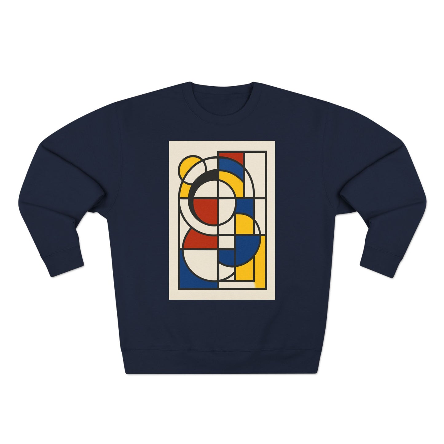 Sophisticated Unisex Crewneck Sweatshirt, Art inspired, featuring a Bauhaus inspired Design, Trendy & Stylish
