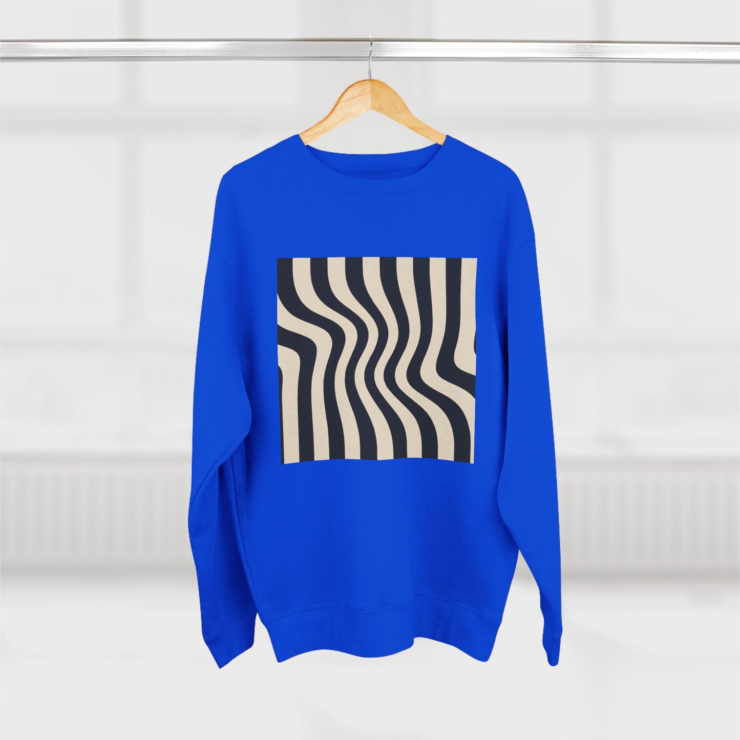 Minimalist Unisex Crewneck Sweatshirt, Art inspired, featuring an Op Art Style Design, Stylish & Trendy