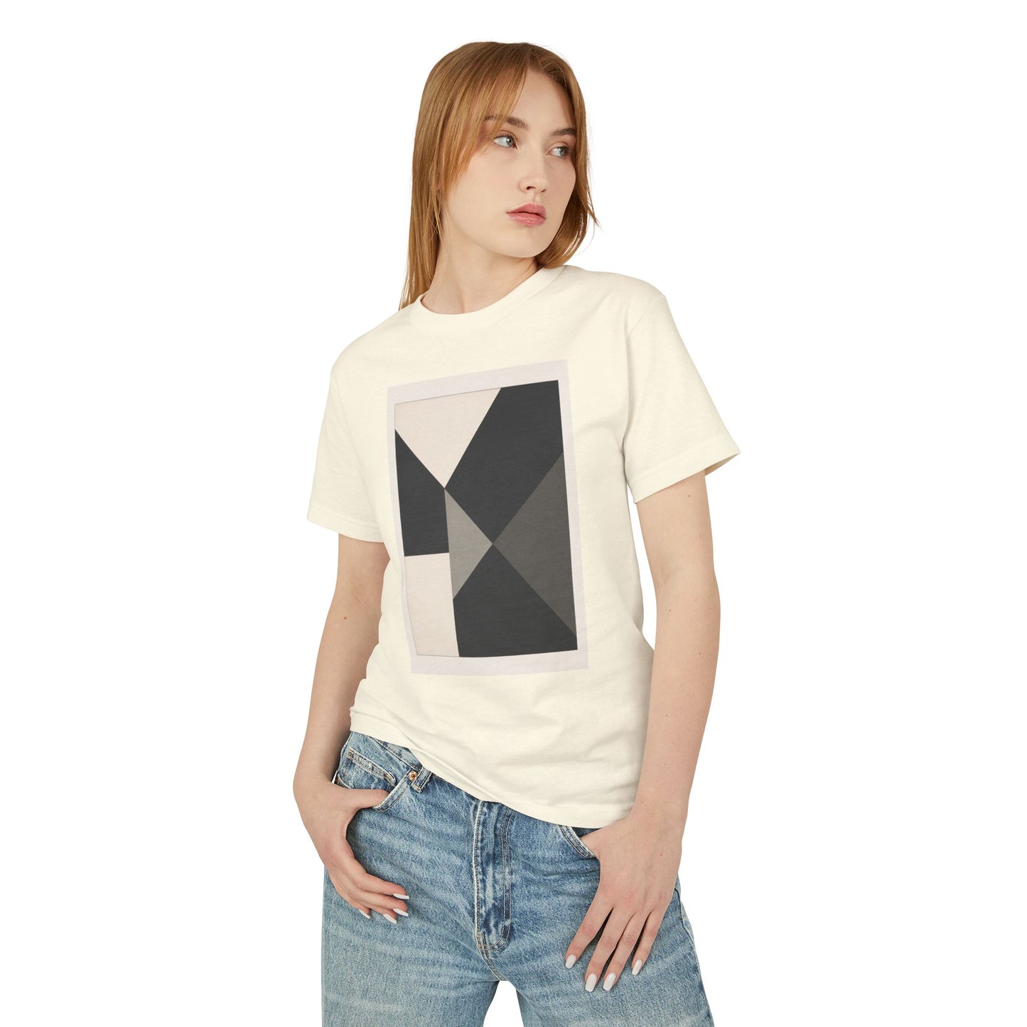 T-Shirt Abstract Art inspired, featuring a Hard Edge Style Design, Unisex Tee