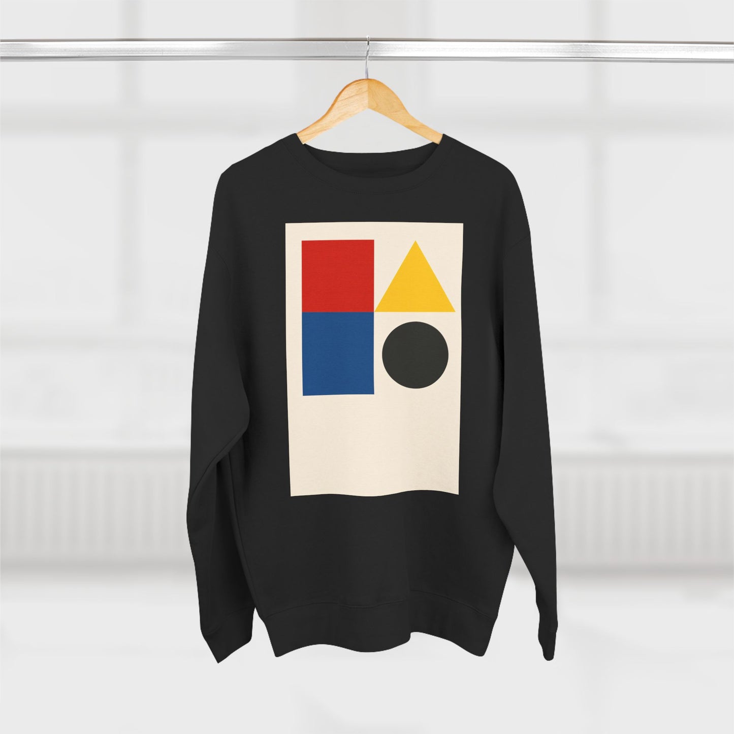Fresh Unisex Crewneck Sweatshirt, Art inspired, featuring a Hard Edge Style Design. Cozy , Casual, Stylish & Trendy