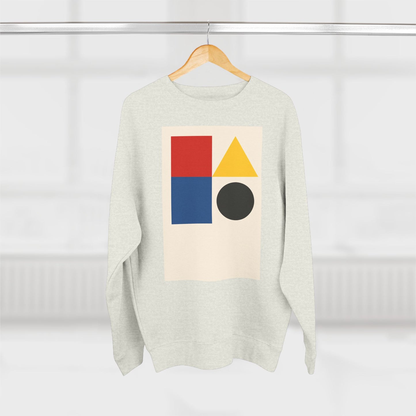 Fresh Unisex Crewneck Sweatshirt, Art inspired, featuring a Hard Edge Style Design. Cozy , Casual, Stylish & Trendy
