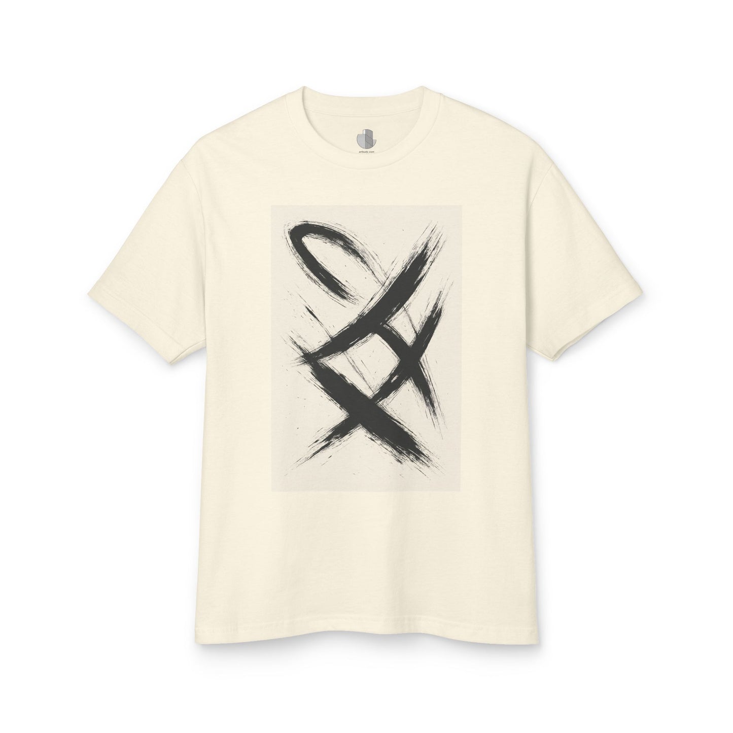 T-Shirt Abstract Art Streetwear featuring an Action Painting Style Design, Unisex Tee