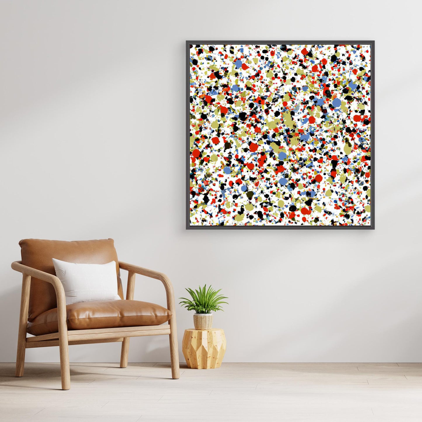 Kinetic Constellation - Action Drip Abstract Art Print