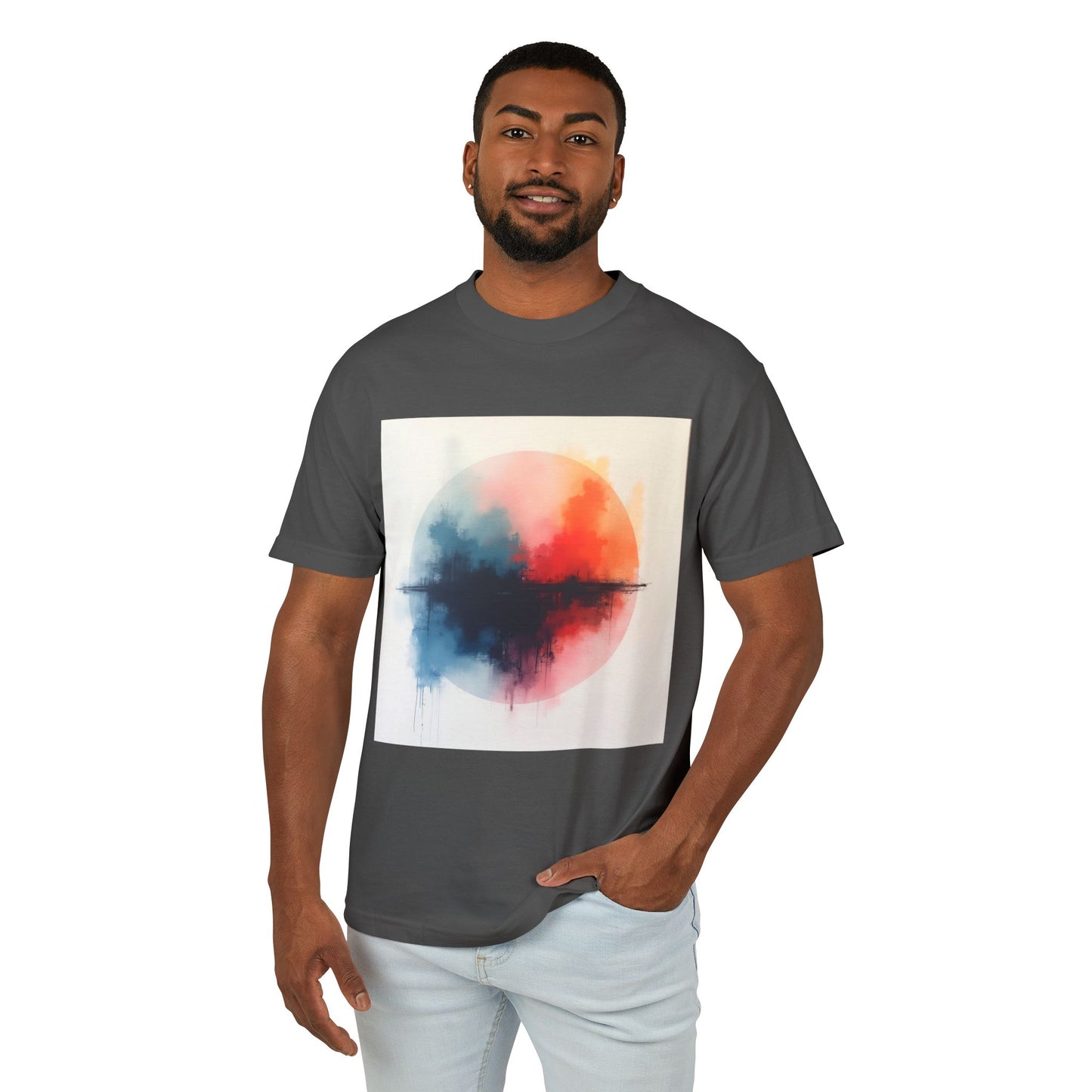 T-Shirt Abstract Art inspired, featuring a colorful Design, Unisex Tee