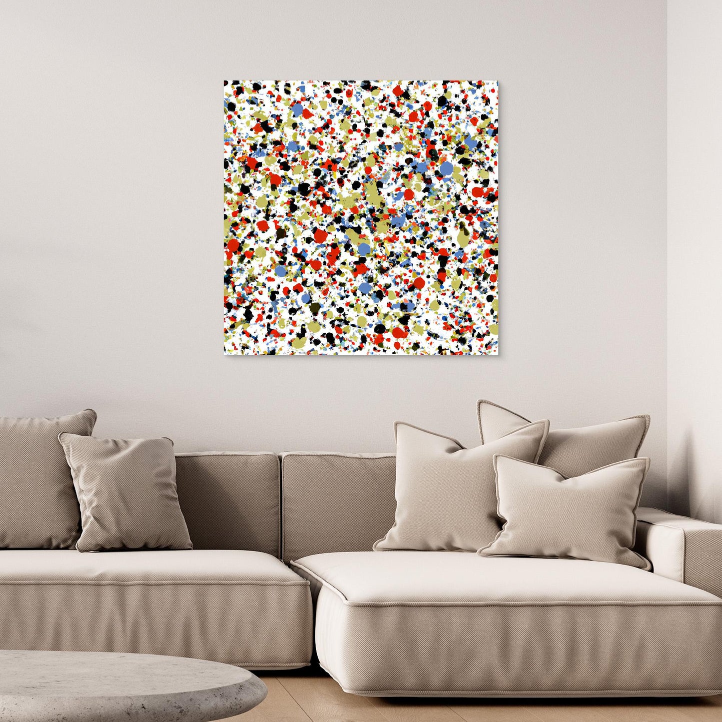 Kinetic Constellation - Action Drip Abstract Art Print