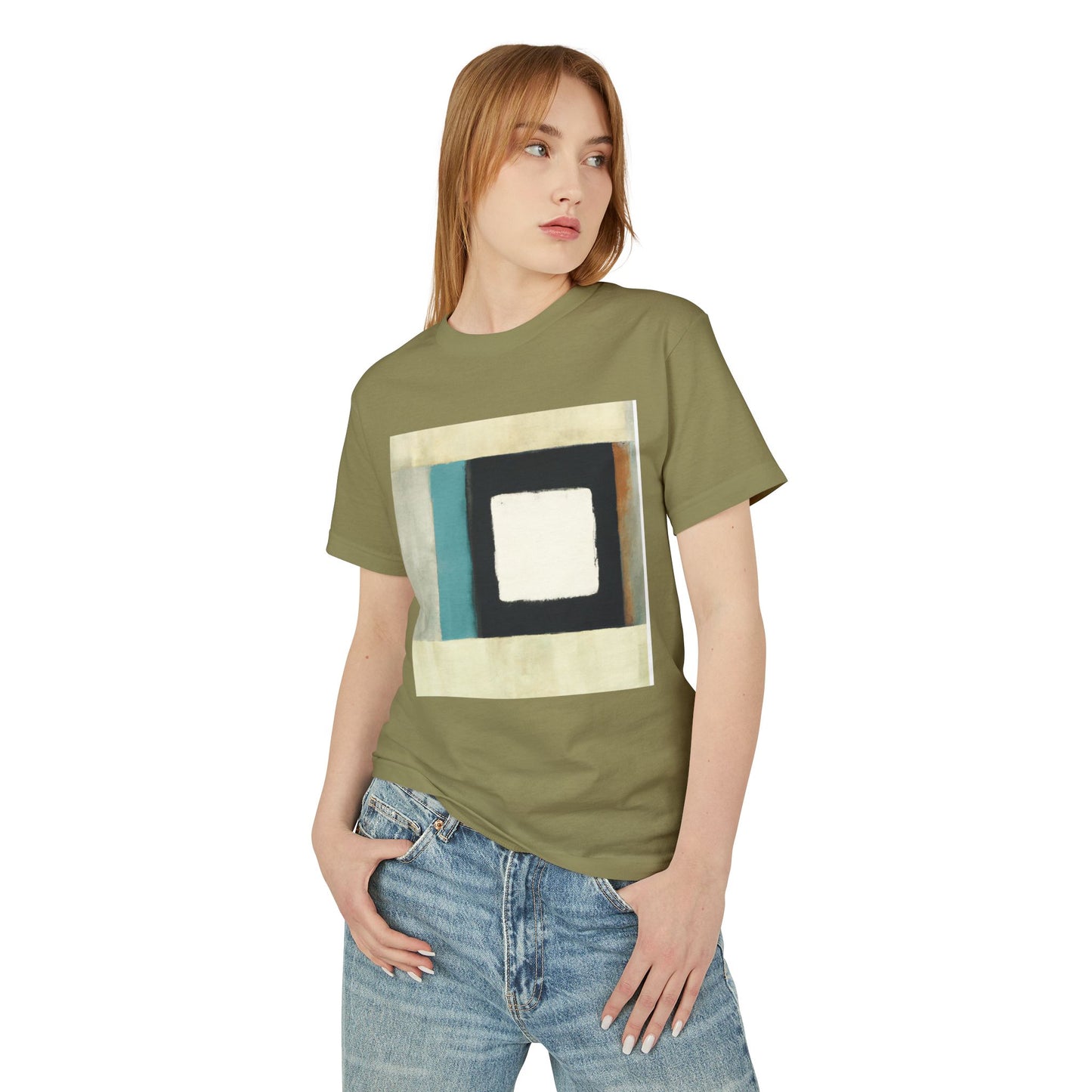 T-Shirt Abstract Art Streetwear featuring a Geometric Design, Unisex Tee