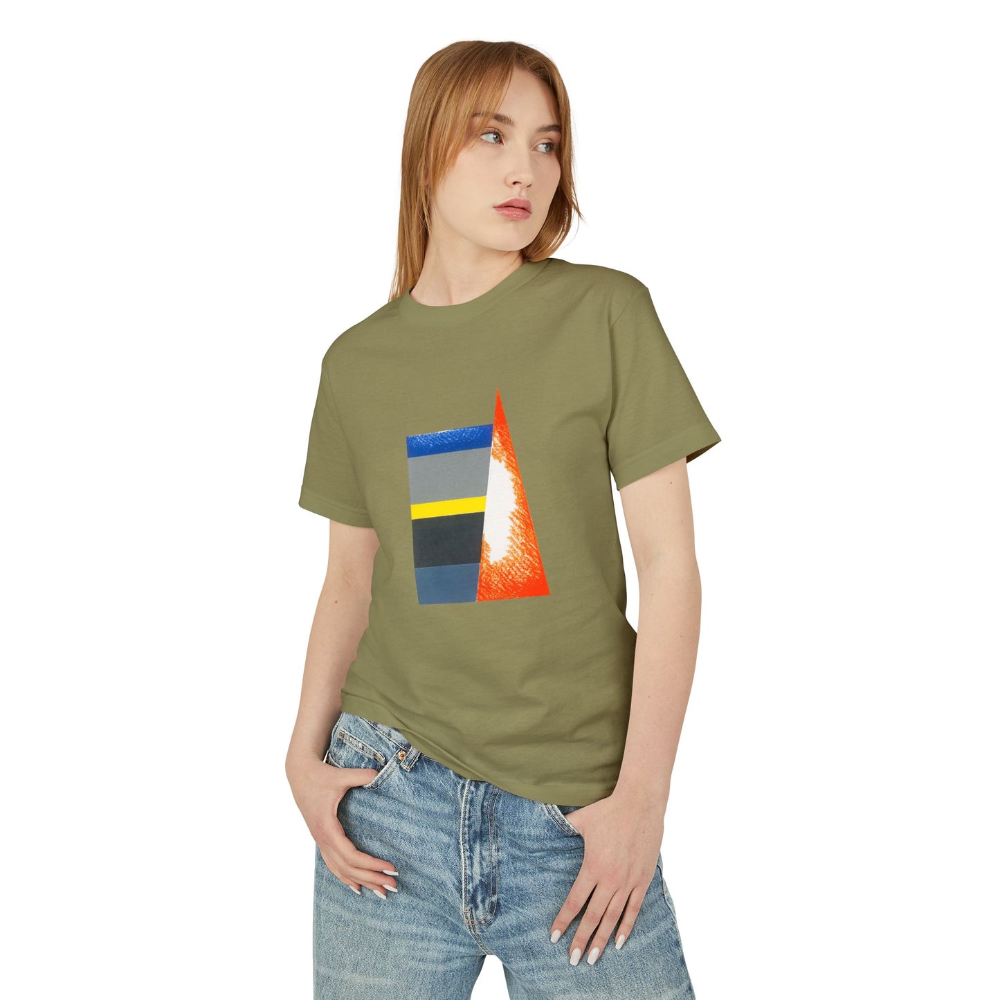 T-Shirt Abstract Art inspired, featuring a Geometric Style Design, Unisex Tee