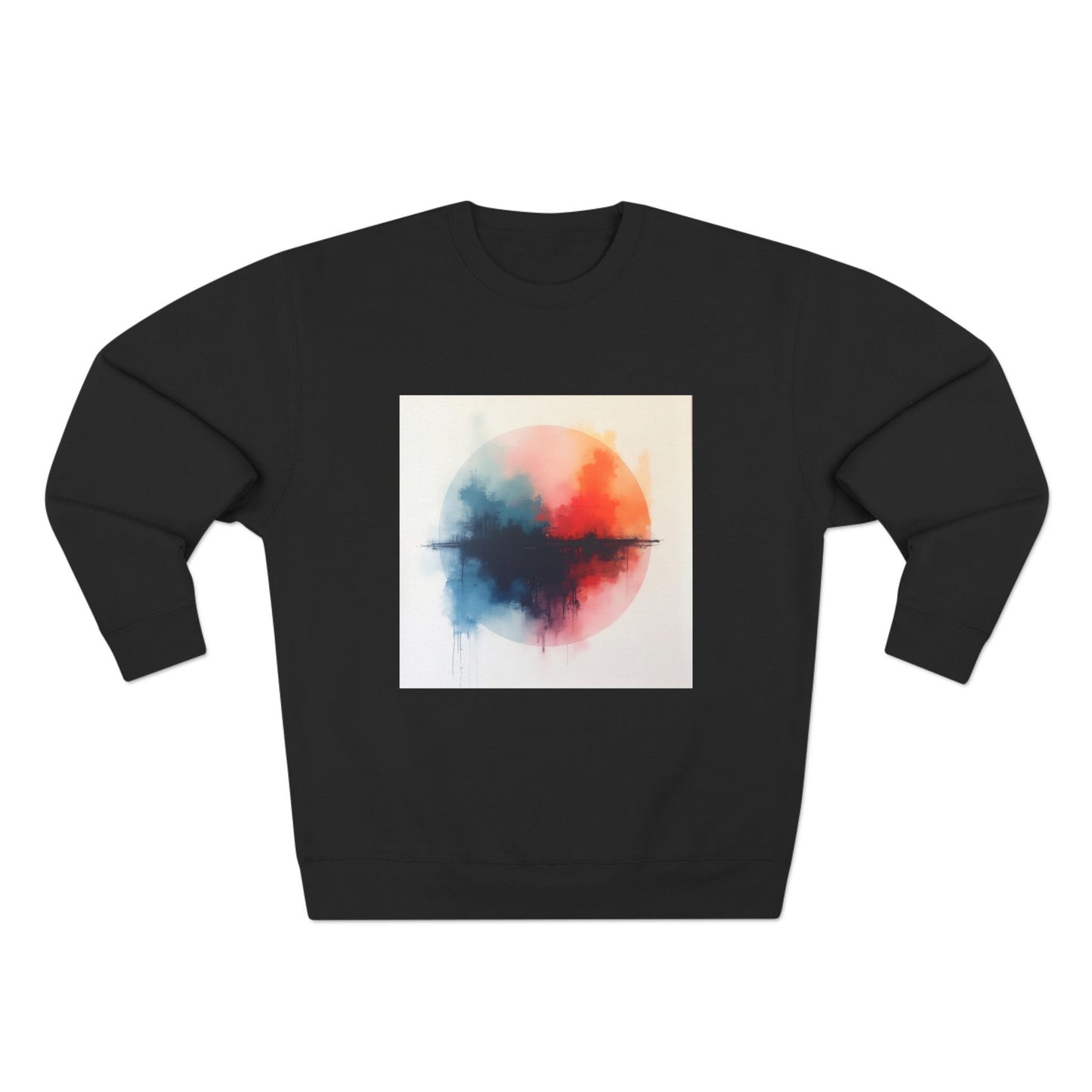 Casual Unisex Crewneck Sweatshirt, Art inspired, featuring a Colorful Abstract Design, Cozy & Stylish