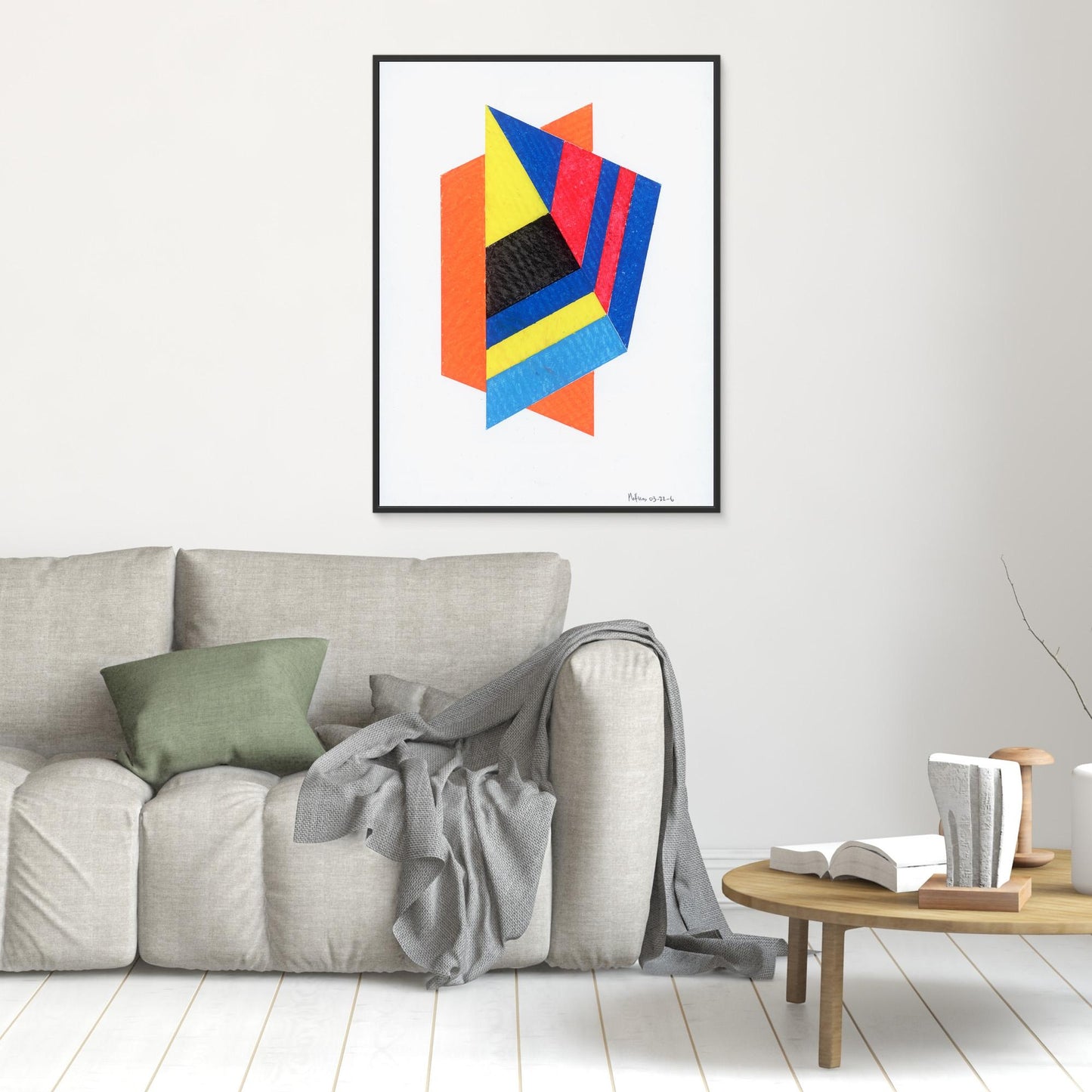 Prism Kite - Bauhaus Geometric Collage Art Print