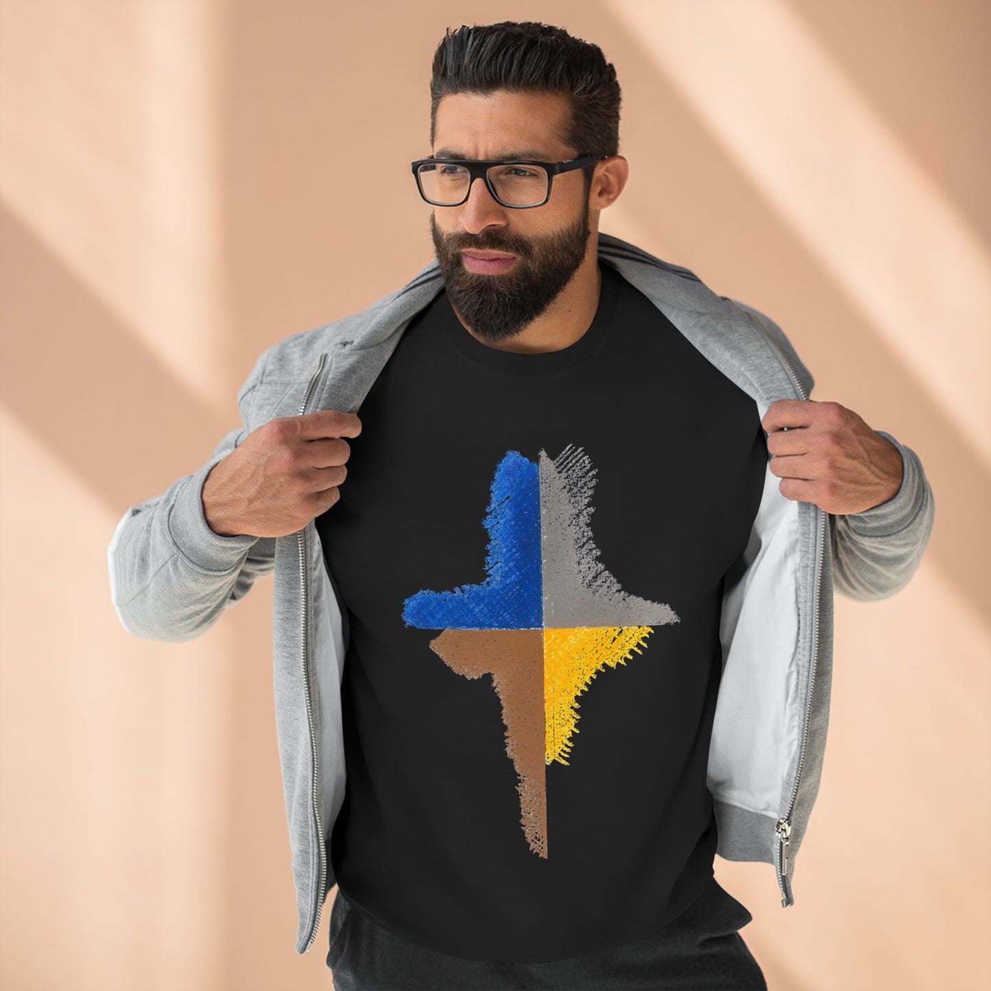 Trendy Unisex Crewneck Sweatshirt, Art inspired, featuring an Abstract Design, Fresh & Stylish