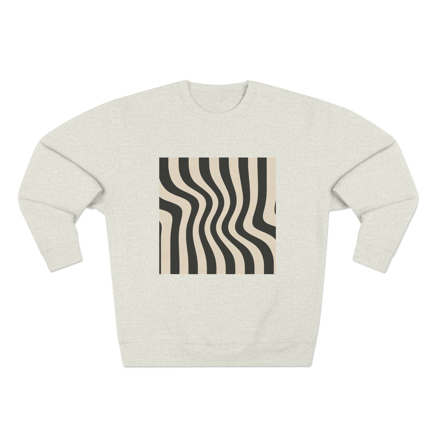 Minimalist Unisex Crewneck Sweatshirt, Art inspired, featuring an Op Art Style Design, Stylish & Trendy