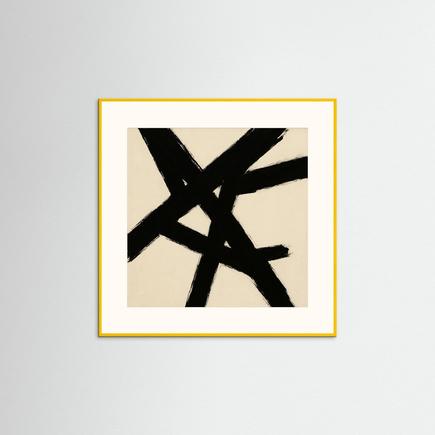 Intersecting Forces - Abstract Expressionism, Minimal Gestural Abstraction Art Print
