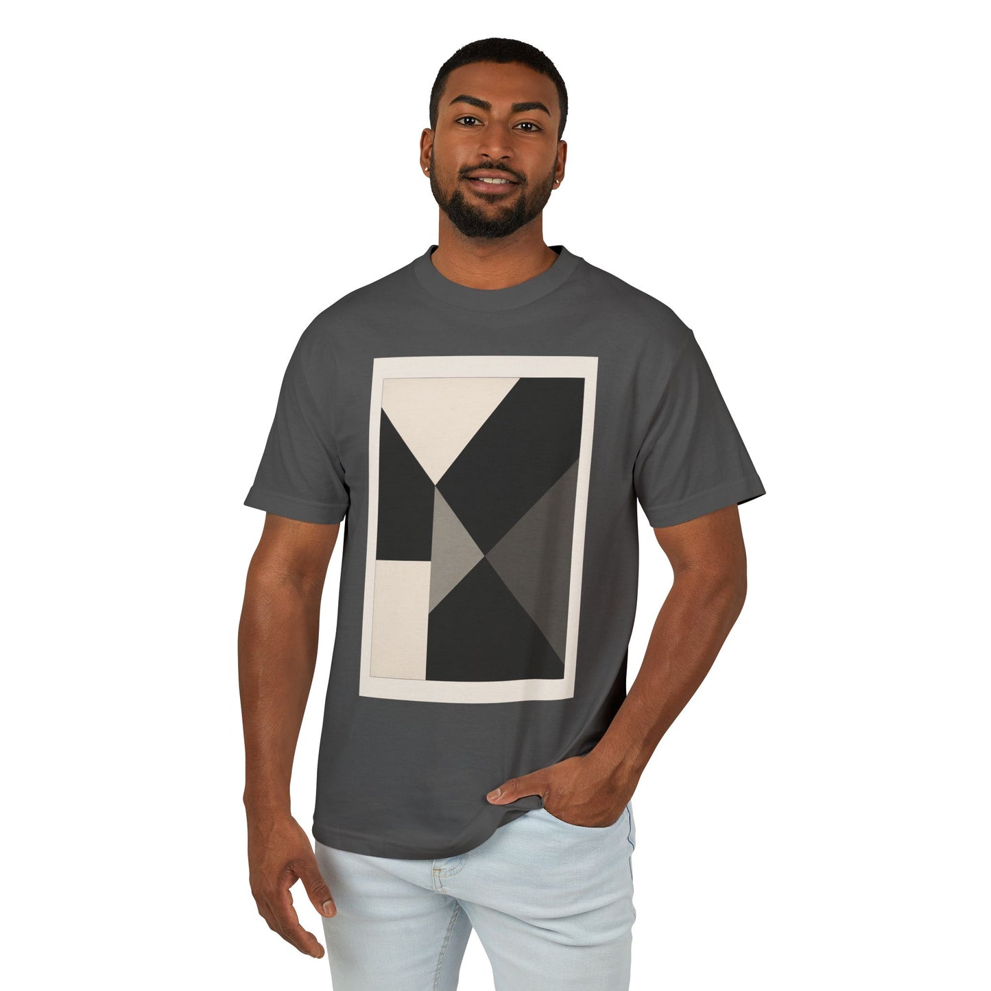 T-Shirt Abstract Art inspired, featuring a Hard Edge Style Design, Unisex Tee