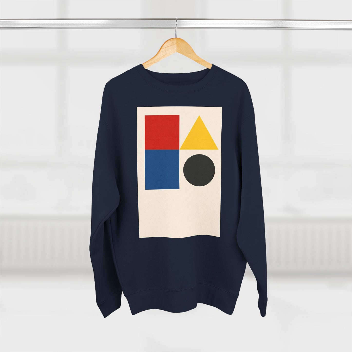 Fresh Unisex Crewneck Sweatshirt, Art inspired, featuring a Hard Edge Style Design. Cozy , Casual, Stylish & Trendy