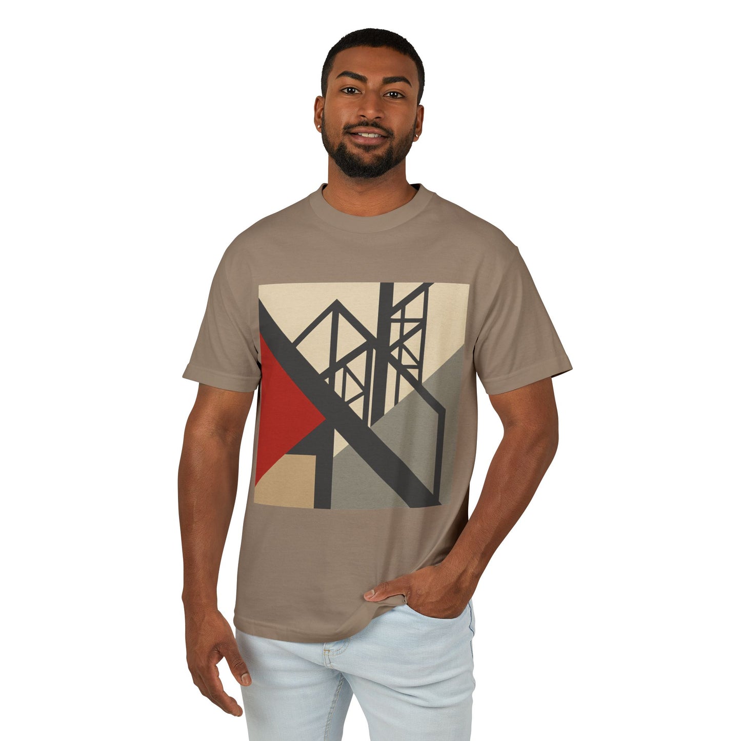T-Shirt Abstract Art inspired, featuring a Hard Edge Style Design, Unisex Tee