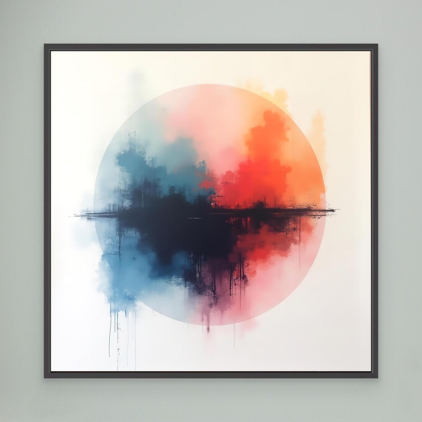 Horizon Halo - Contemporary Explorations Study in Abstract Minimalism Art Print
