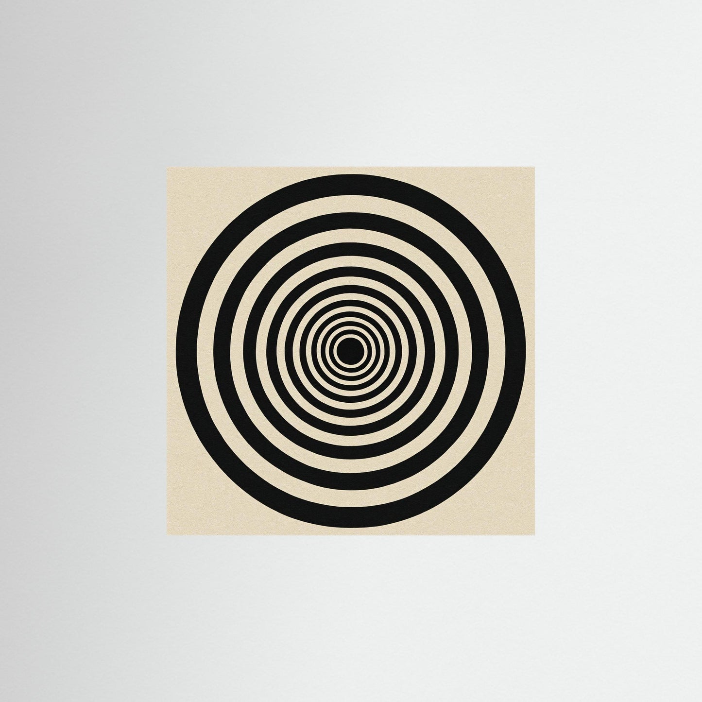 Hypnotic Echo - Op Art inspired Art Print with Concentric Rings