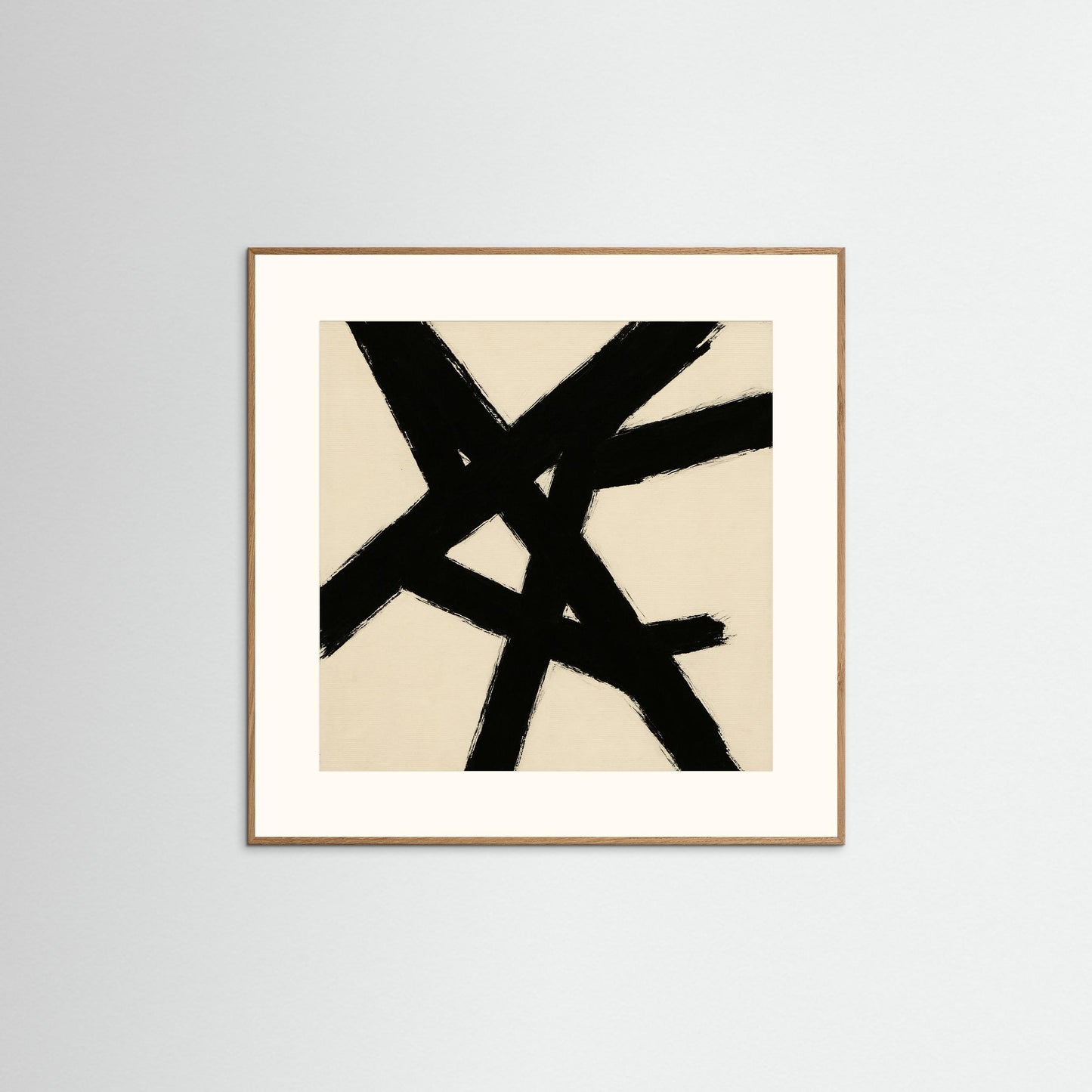 Intersecting Forces - Abstract Expressionism, Minimal Gestural Abstraction Art Print