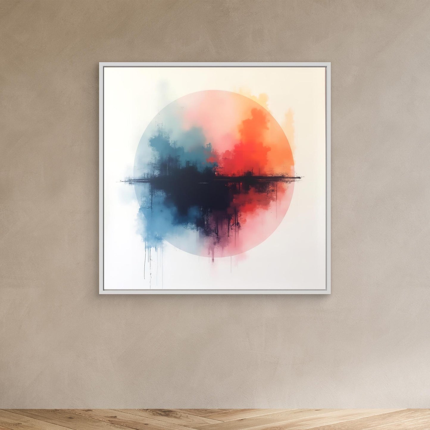 Horizon Halo - Contemporary Explorations Study in Abstract Minimalism Art Print