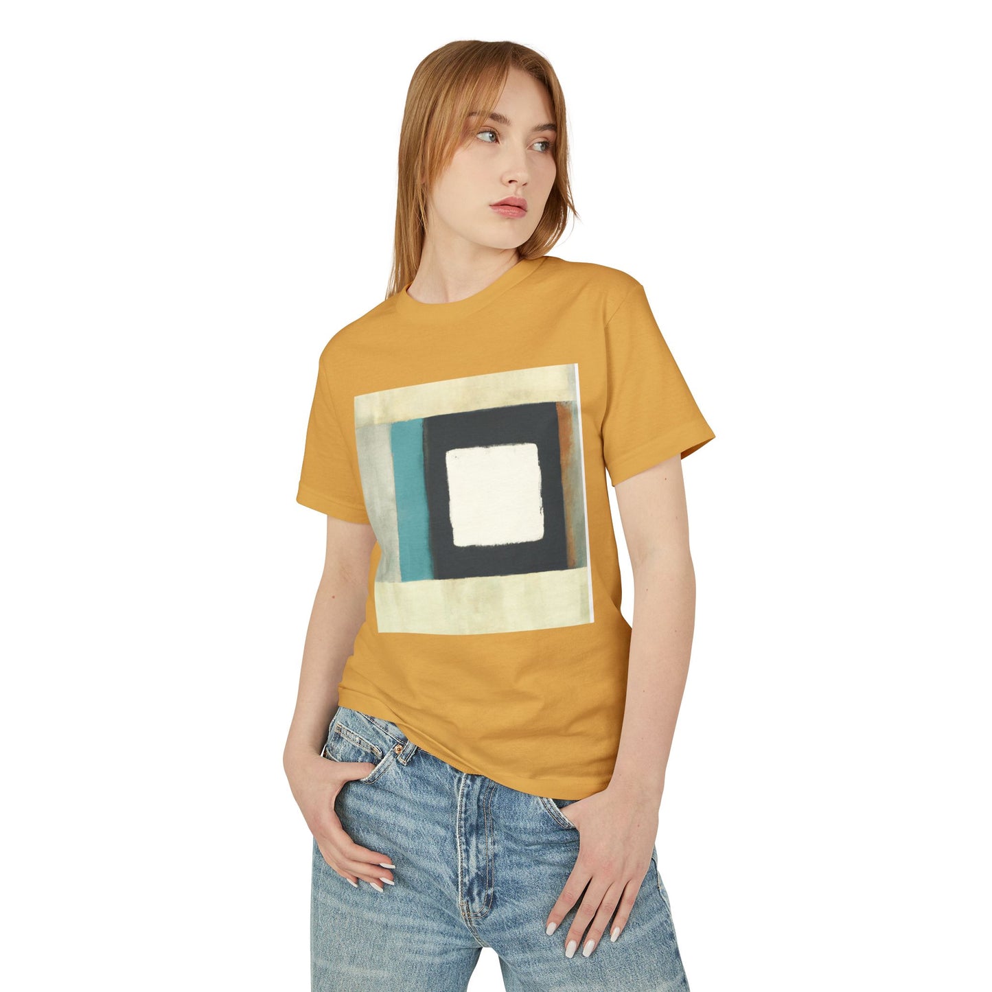 T-Shirt Abstract Art Streetwear featuring a Geometric Design, Unisex Tee