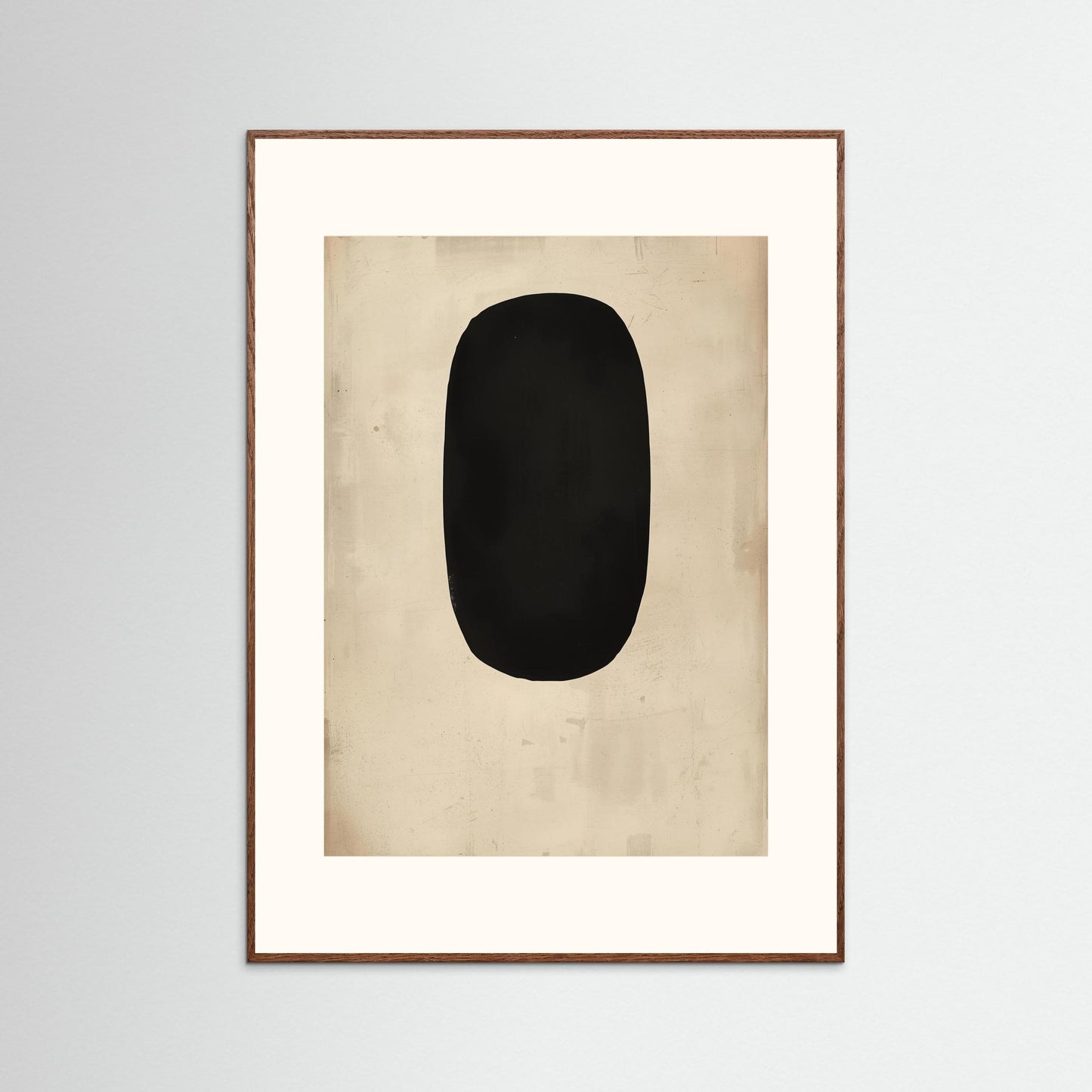 Obsidian Silence - Fine Art Print featuring a meditative exploration of form, stillness, and presence within emptiness