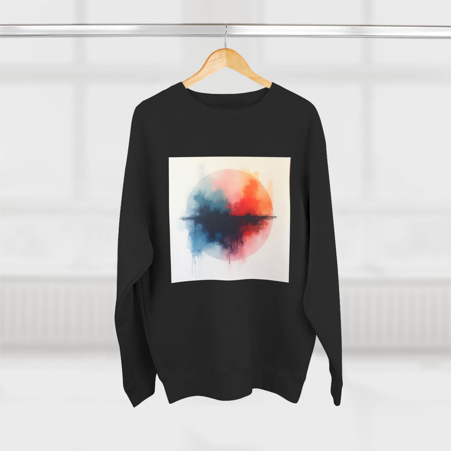 Casual Unisex Crewneck Sweatshirt, Art inspired, featuring a Colorful Abstract Design, Cozy & Stylish