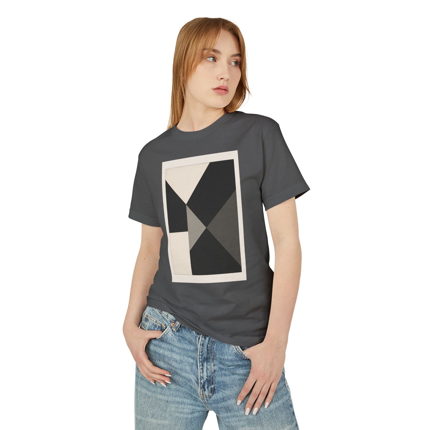T-Shirt Abstract Art inspired, featuring a Hard Edge Style Design, Unisex Tee